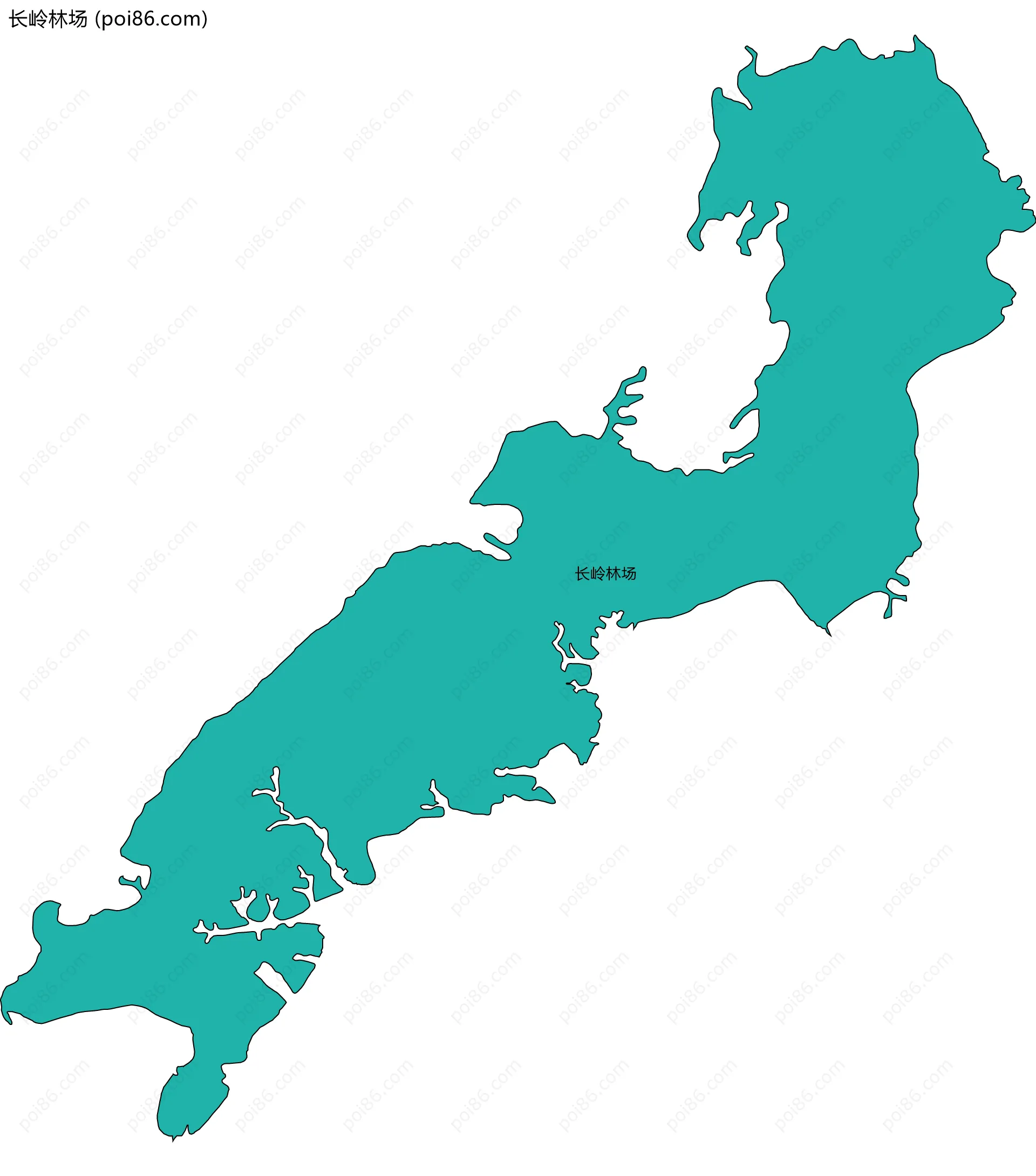 长岭林场边界地图