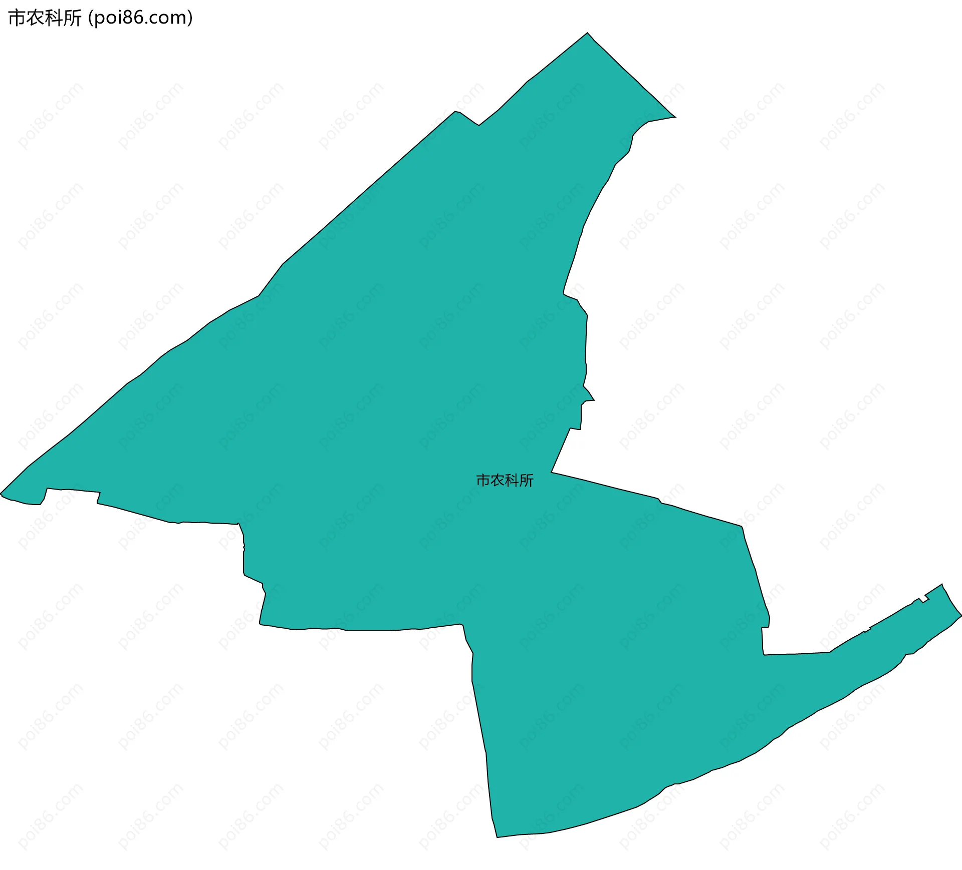 市农科所边界地图
