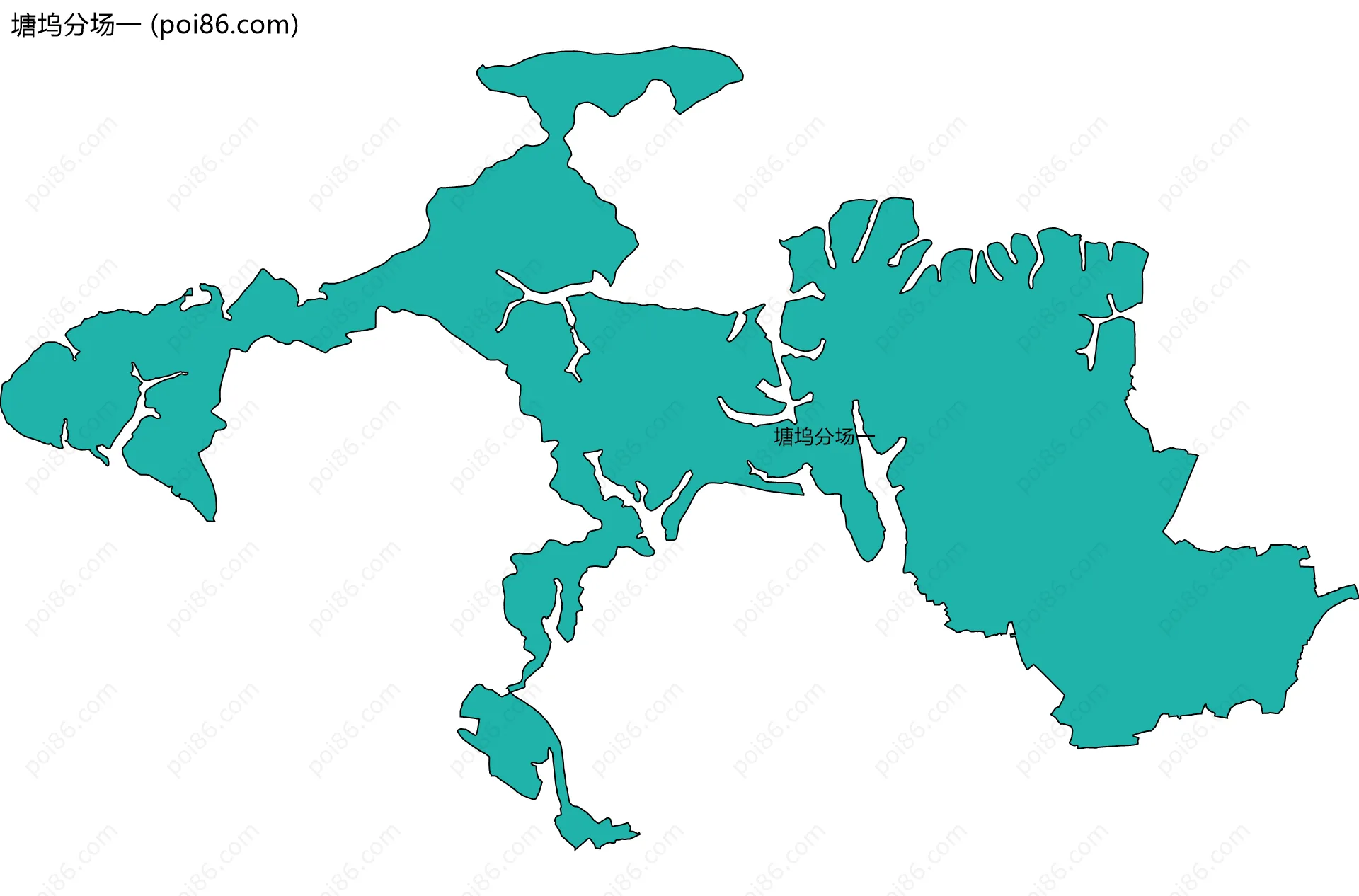 塘坞分场一边界地图