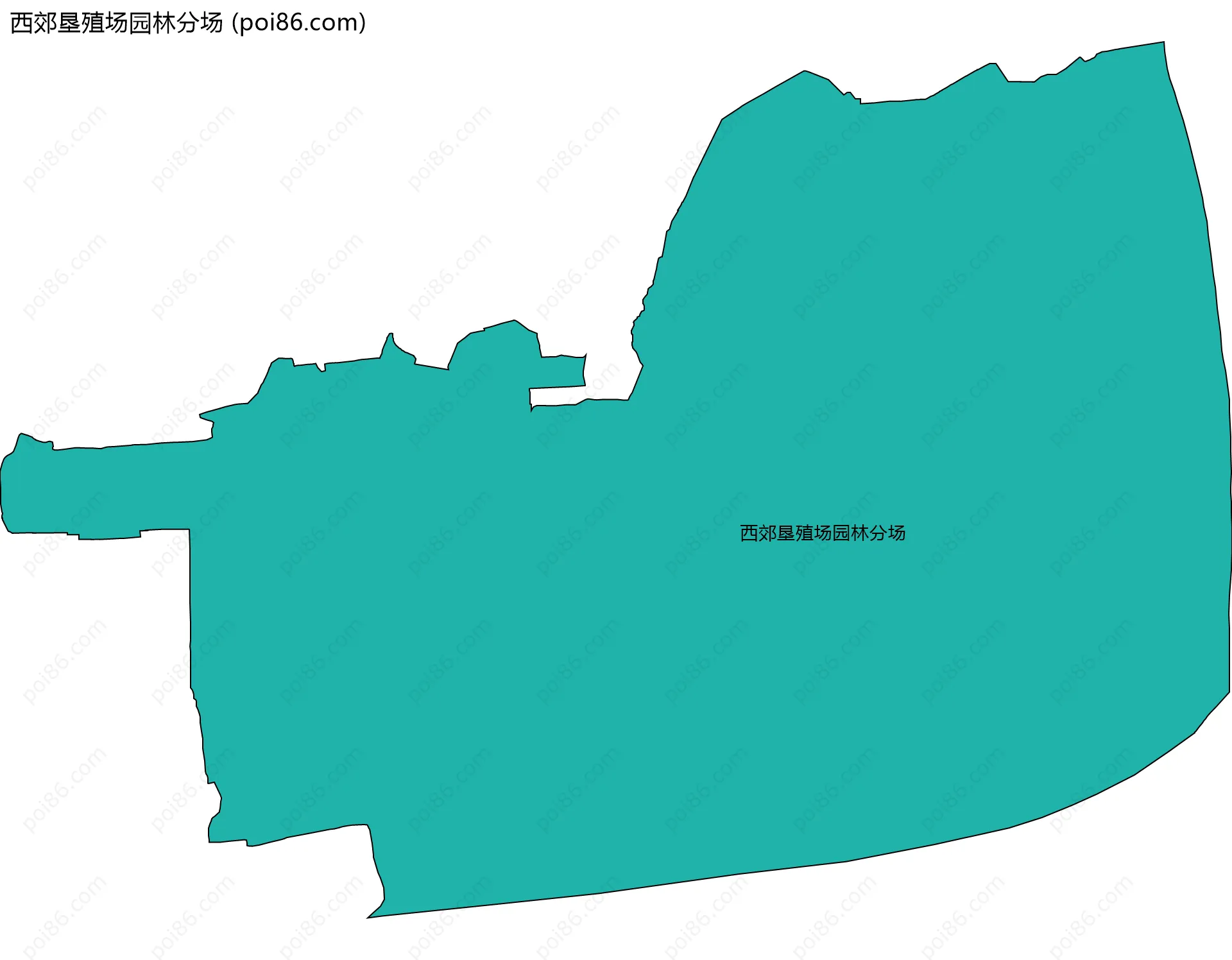 西郊垦殖场园林分场边界地图