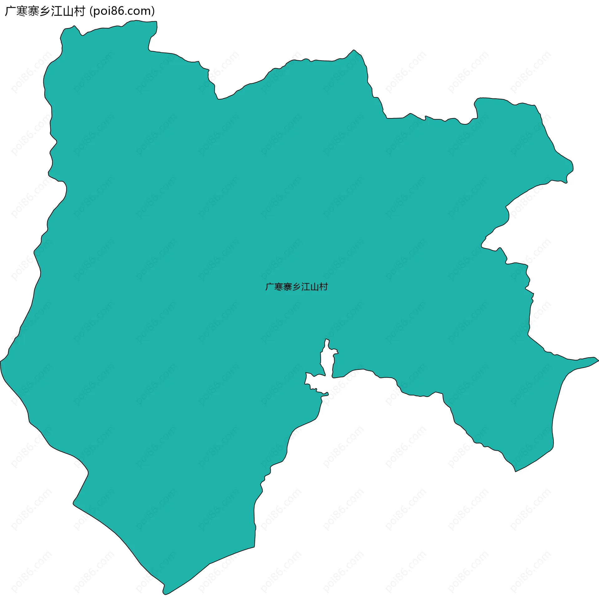 广寒寨乡江山村边界地图