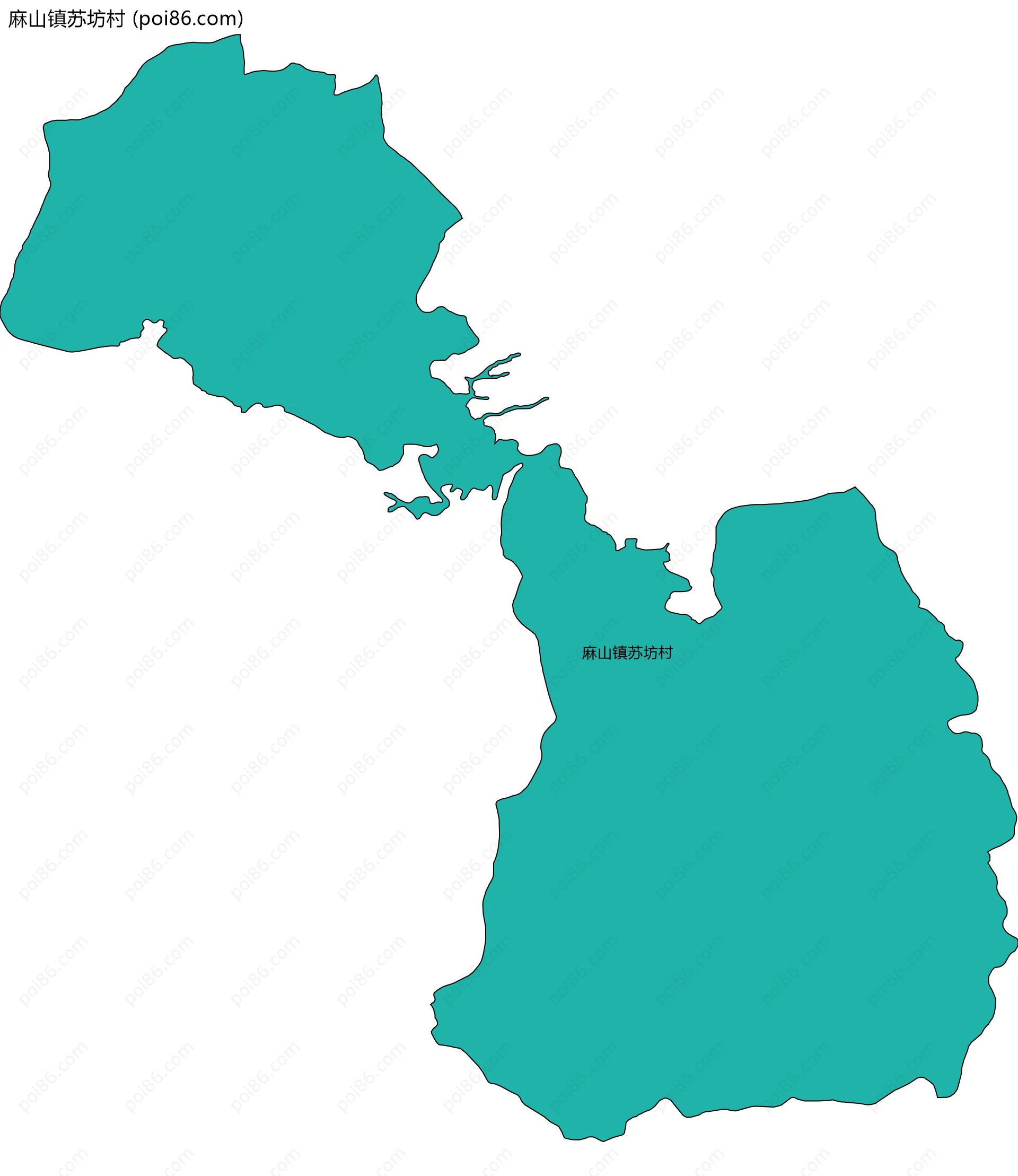 麻山镇苏坊村边界地图