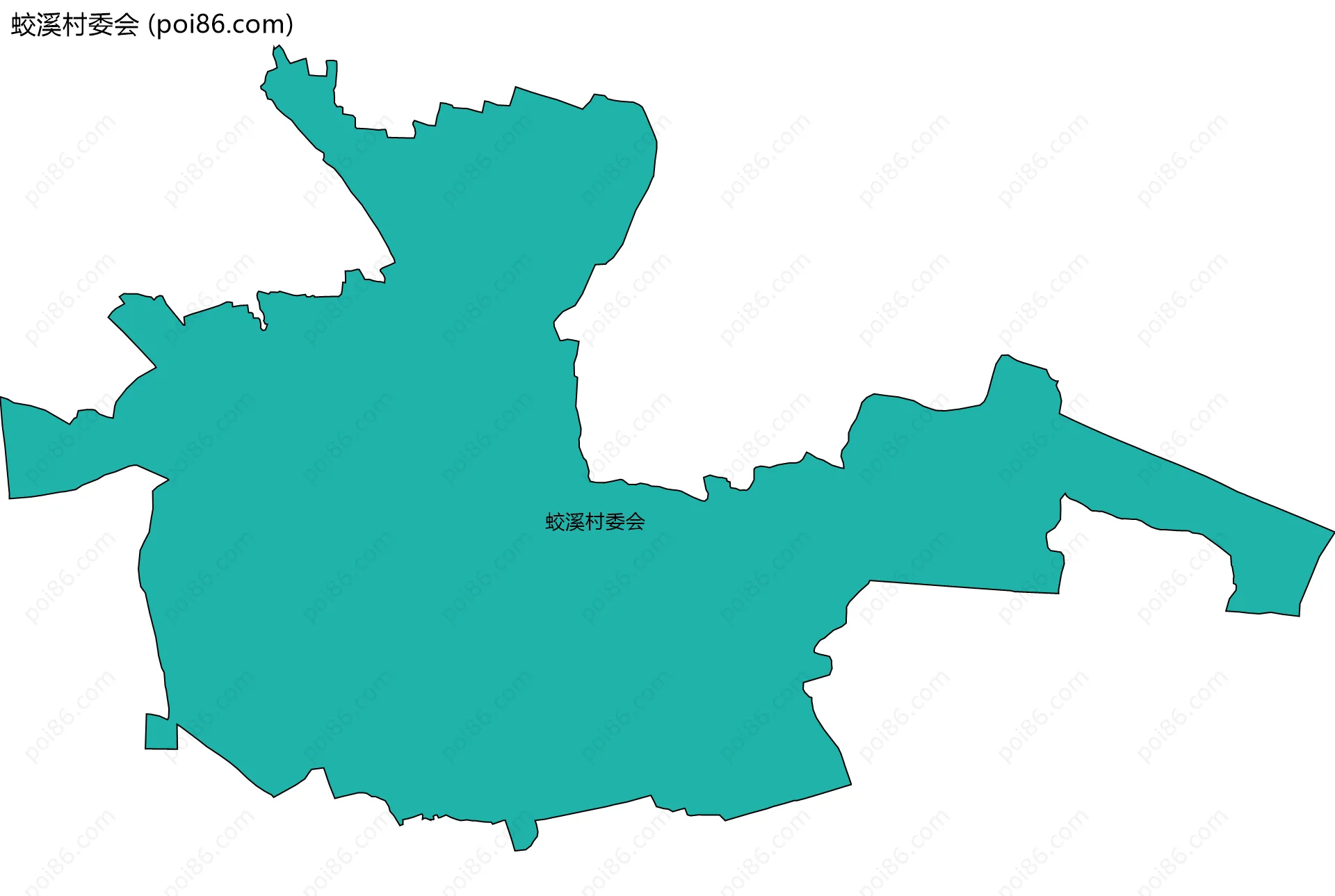 蛟溪村委会边界地图