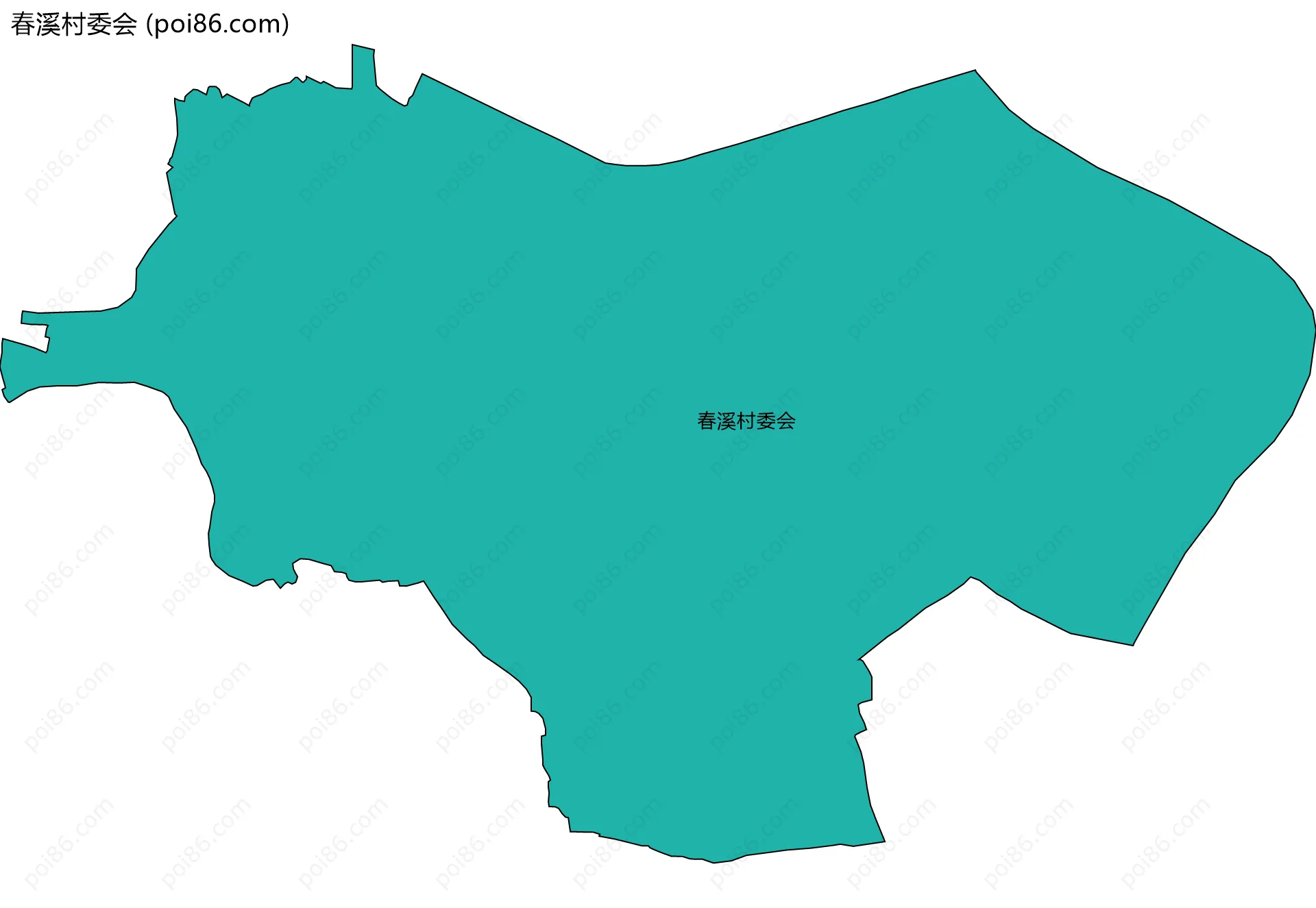 春溪村委会边界地图