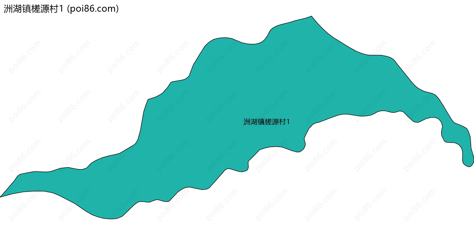 洲湖镇槎源村1边界地图