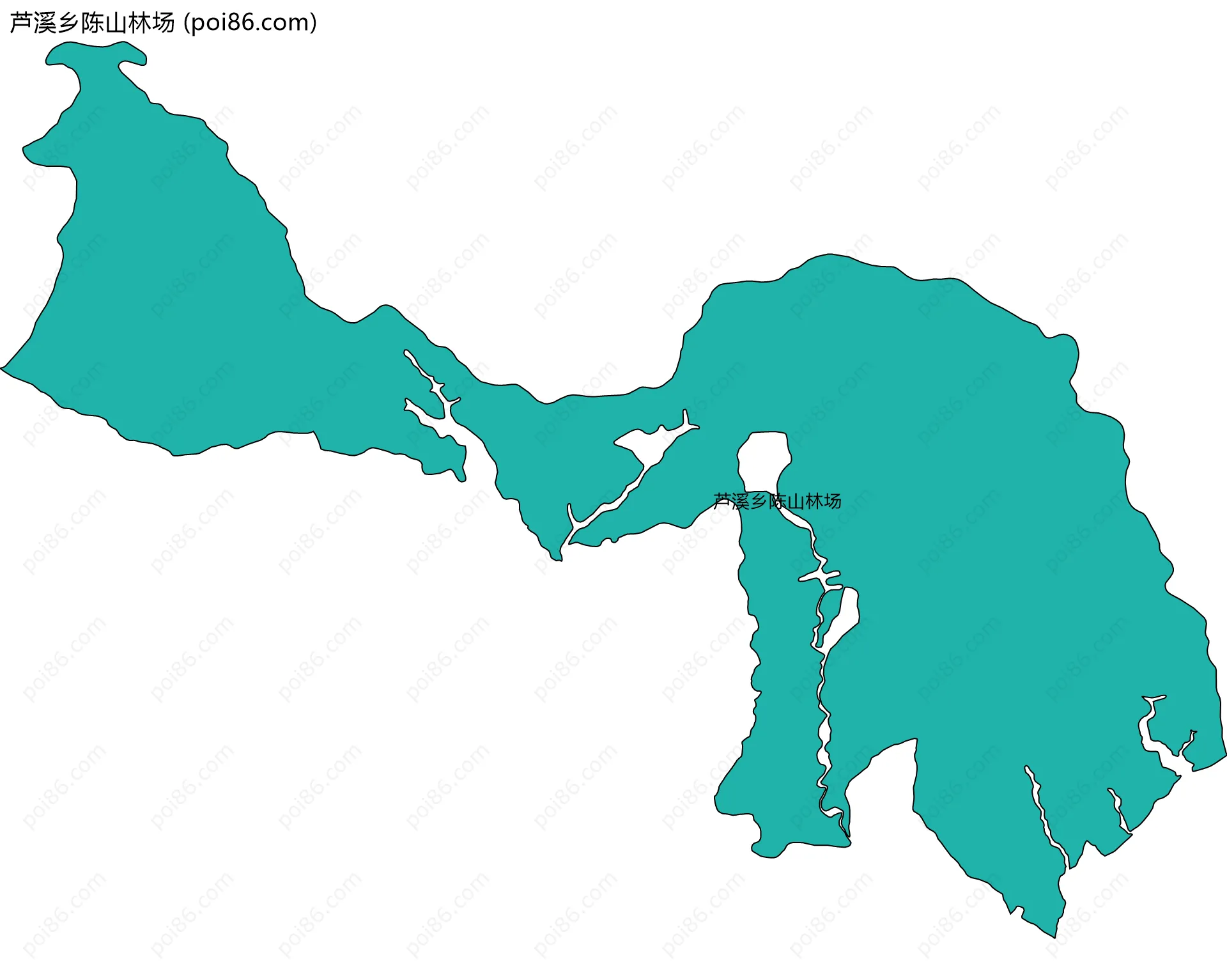芦溪乡陈山林场边界地图