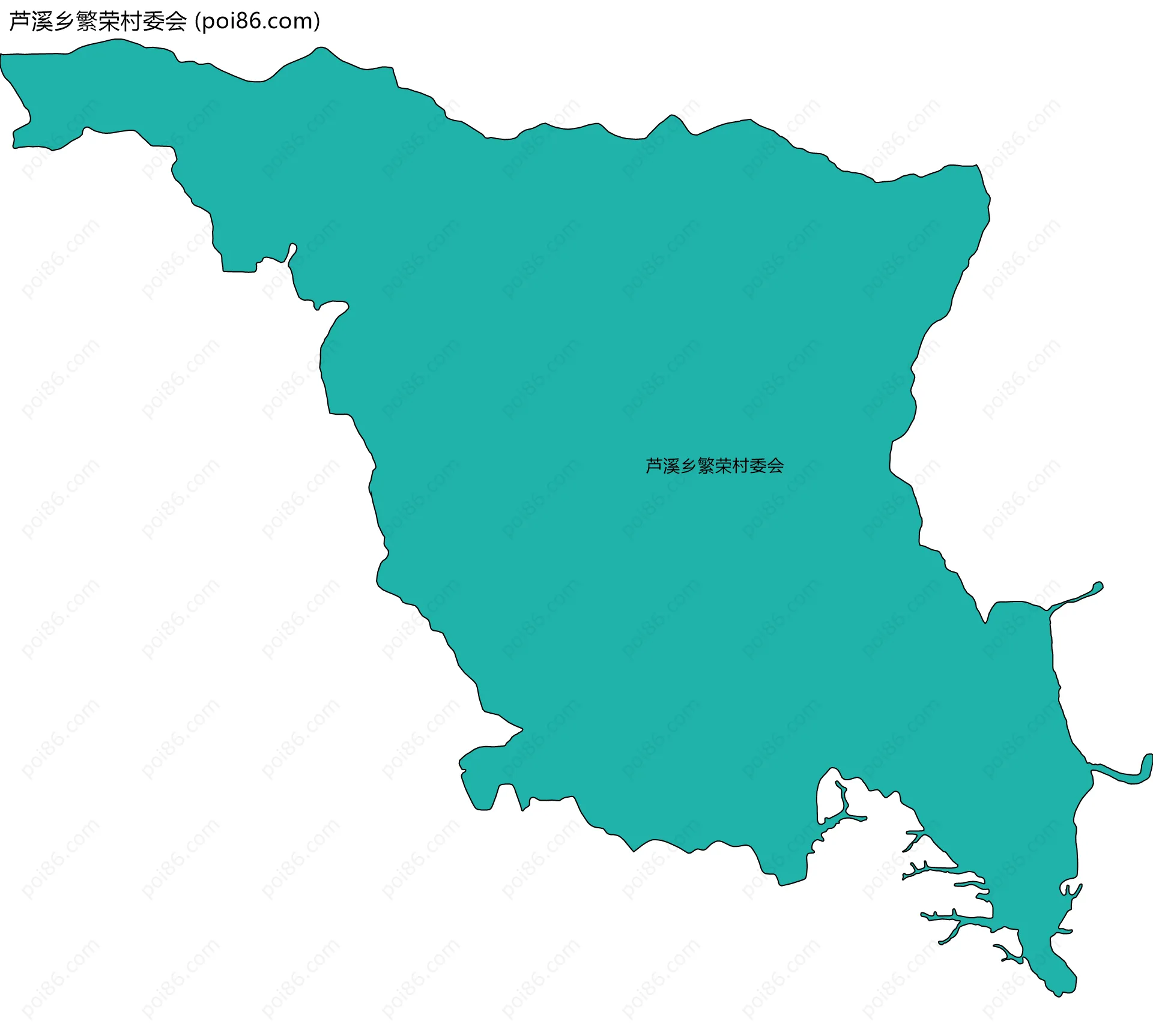 芦溪乡繁荣村委会边界地图