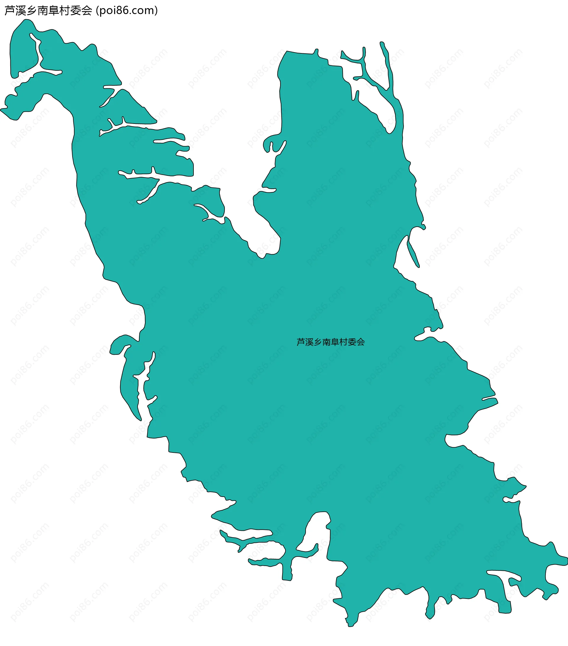 芦溪乡南阜村委会边界地图