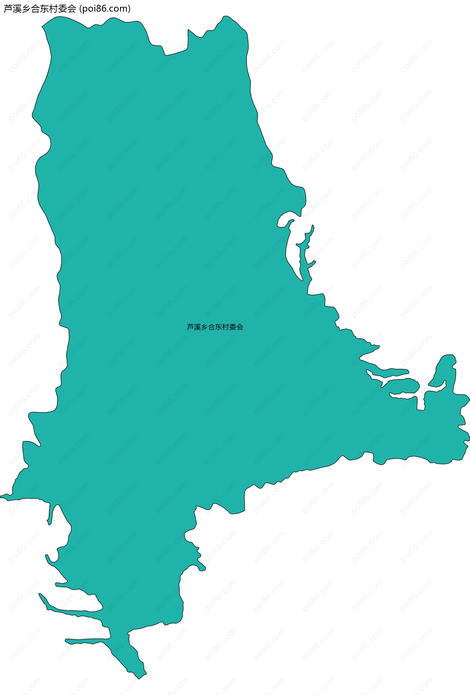 芦溪乡合东村委会边界地图