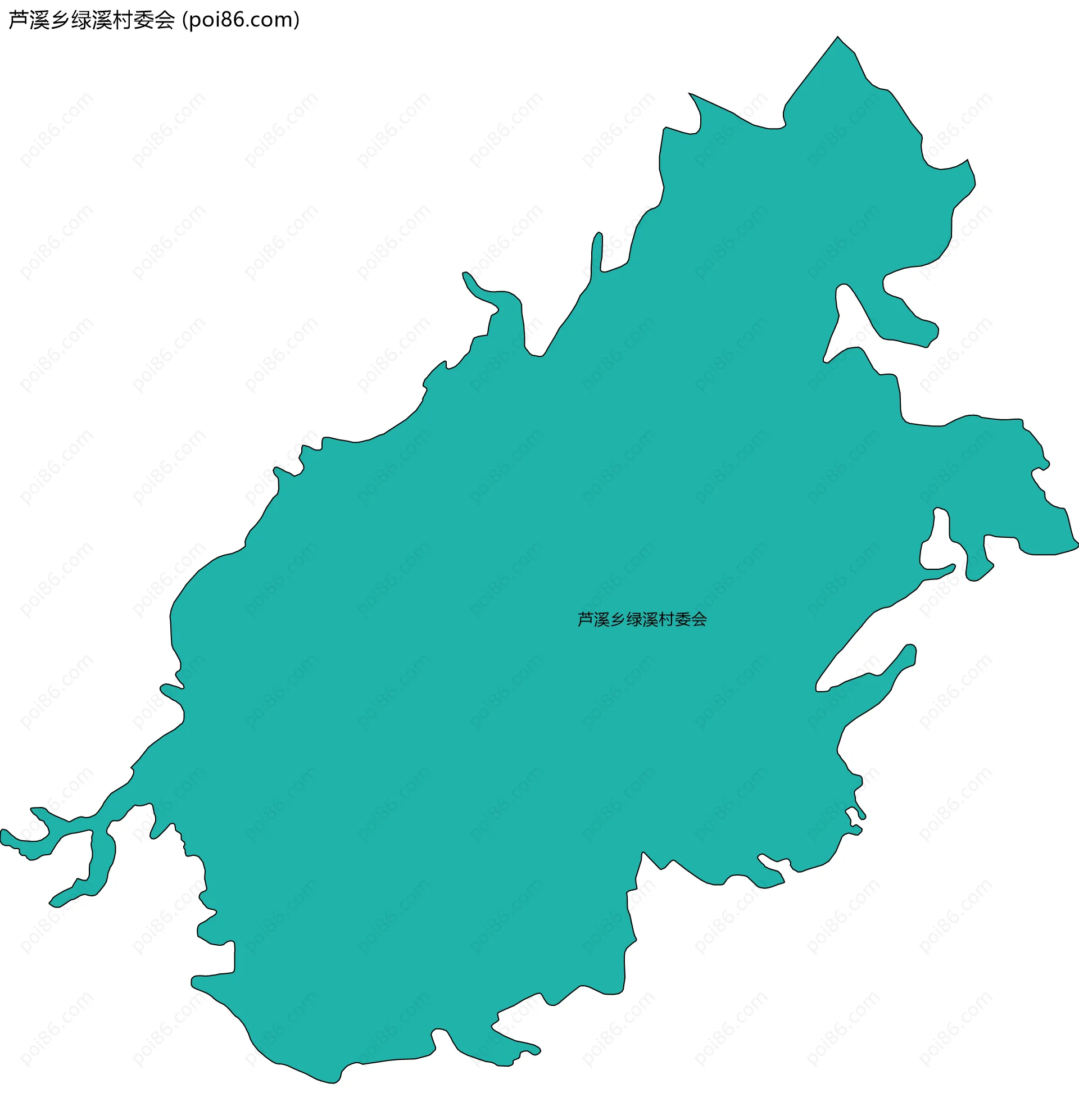 芦溪乡绿溪村委会边界地图