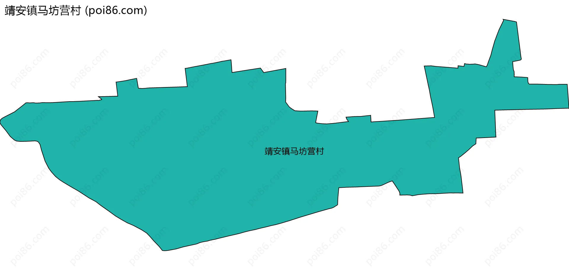 靖安镇马坊营村边界地图