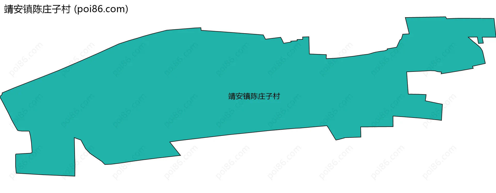 靖安镇陈庄子村边界地图