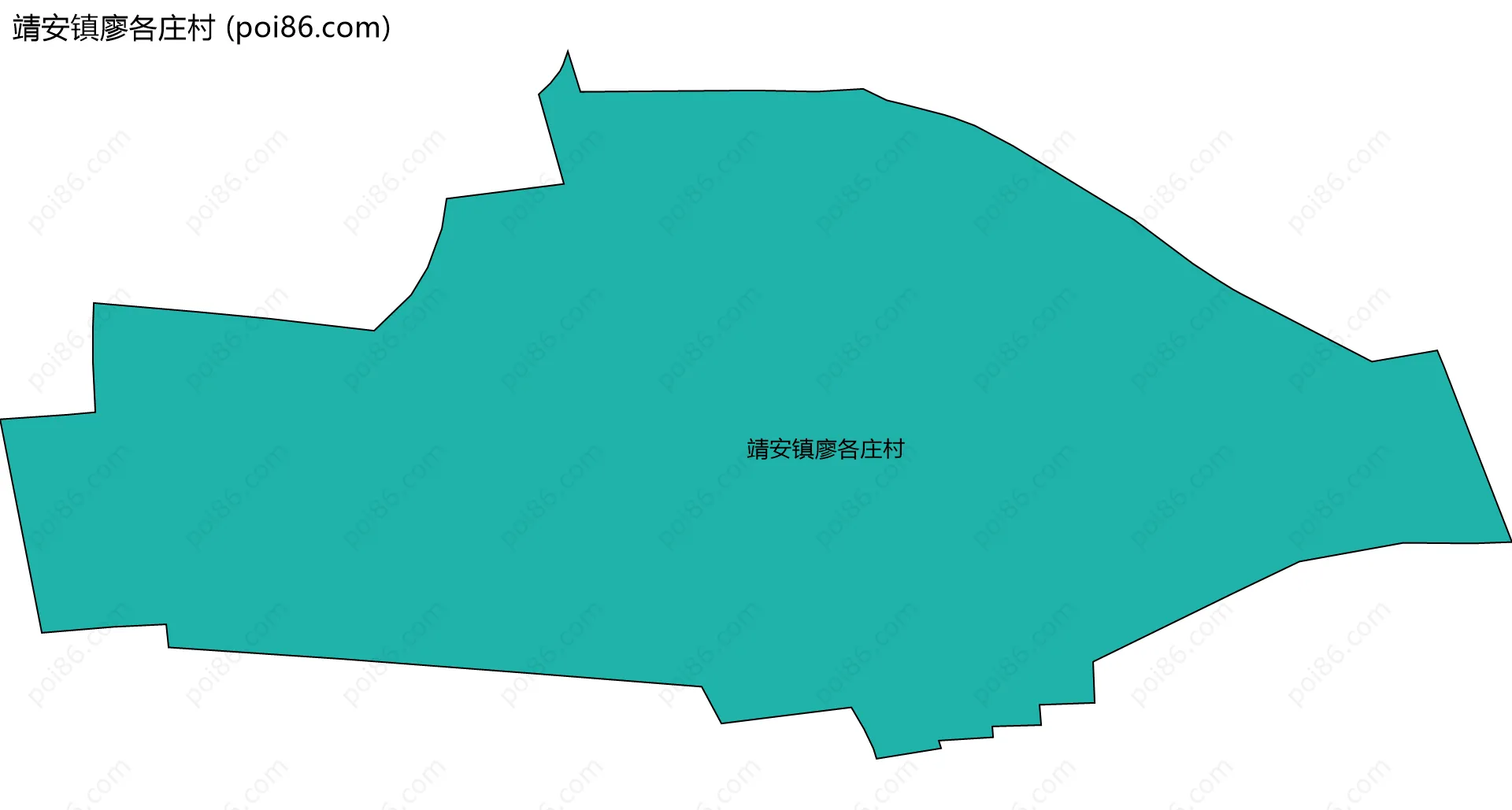 靖安镇廖各庄村边界地图