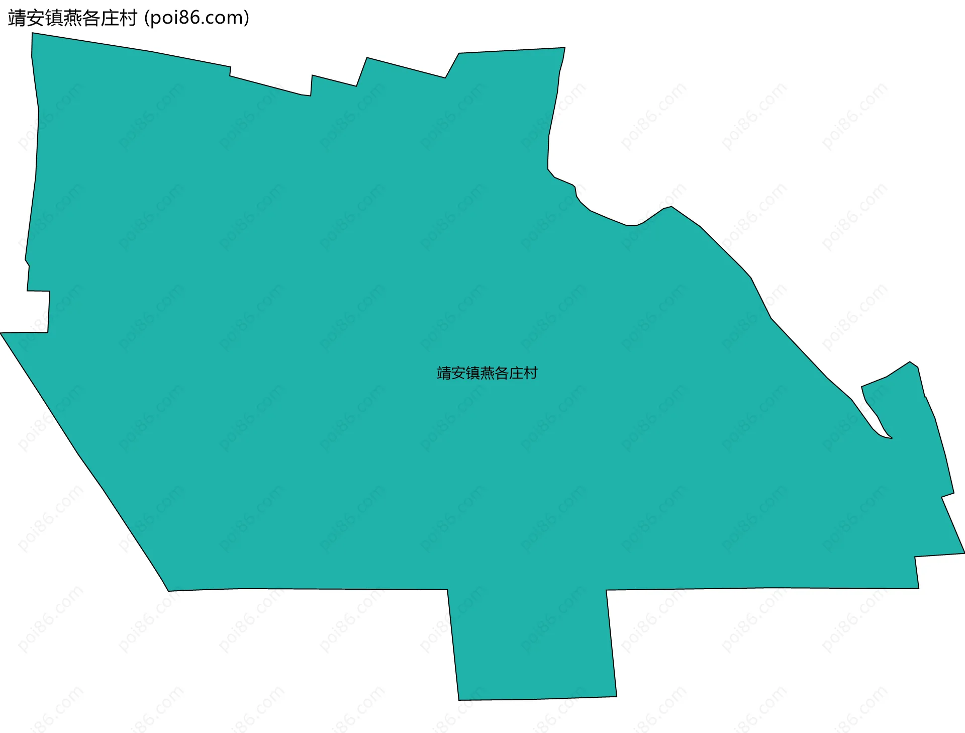 靖安镇燕各庄村边界地图