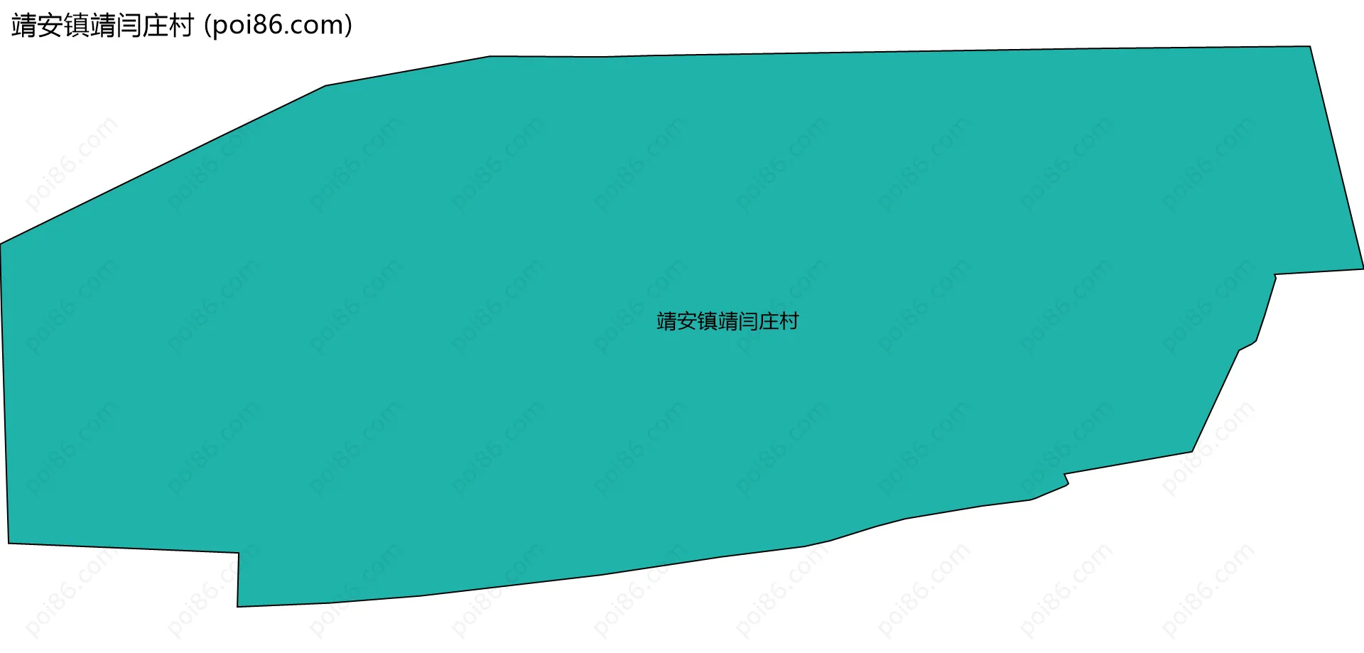靖安镇靖闫庄村边界地图