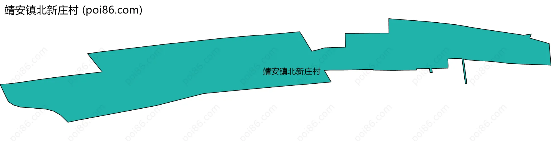 靖安镇北新庄村边界地图
