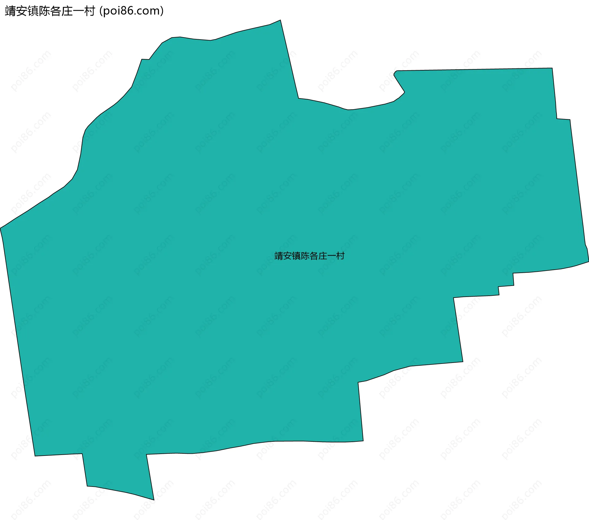 靖安镇陈各庄一村边界地图