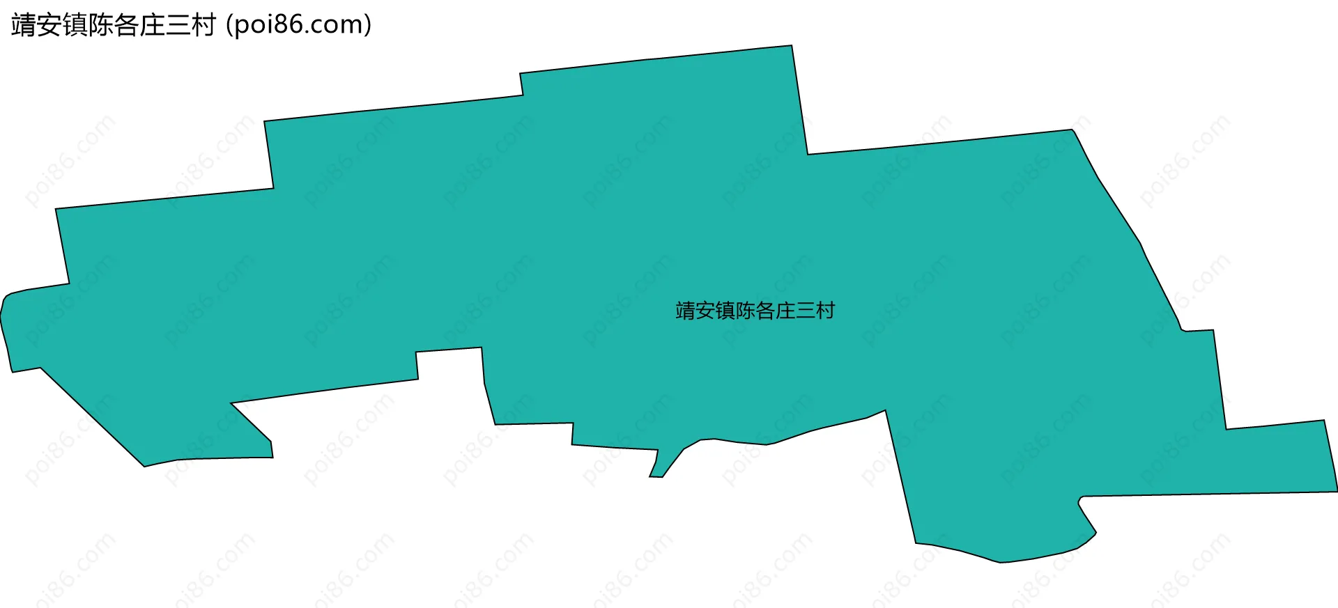 靖安镇陈各庄三村边界地图