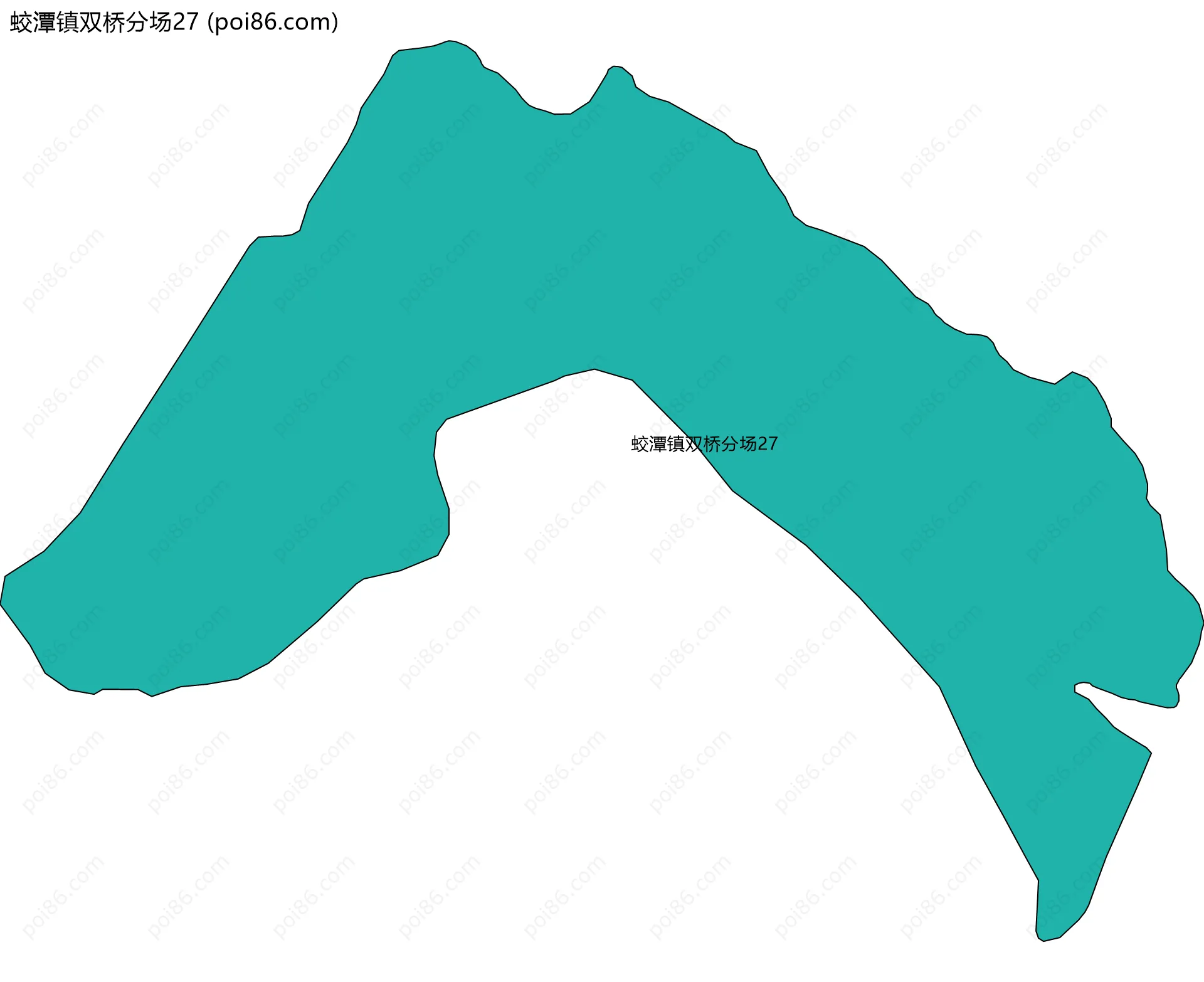 蛟潭镇双桥分场27边界地图