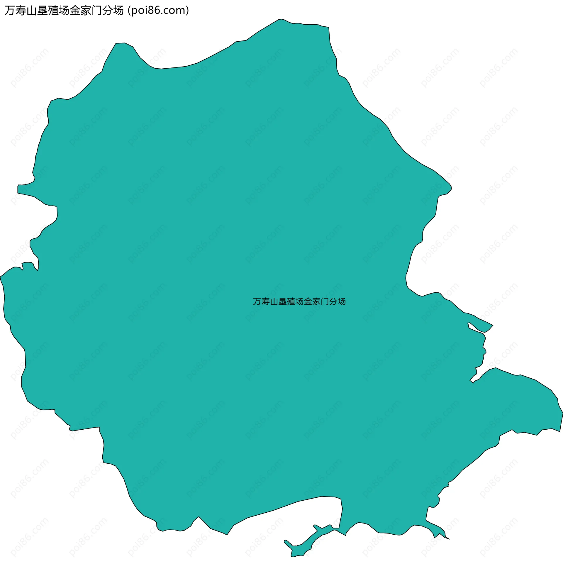 万寿山垦殖场金家门分场边界地图