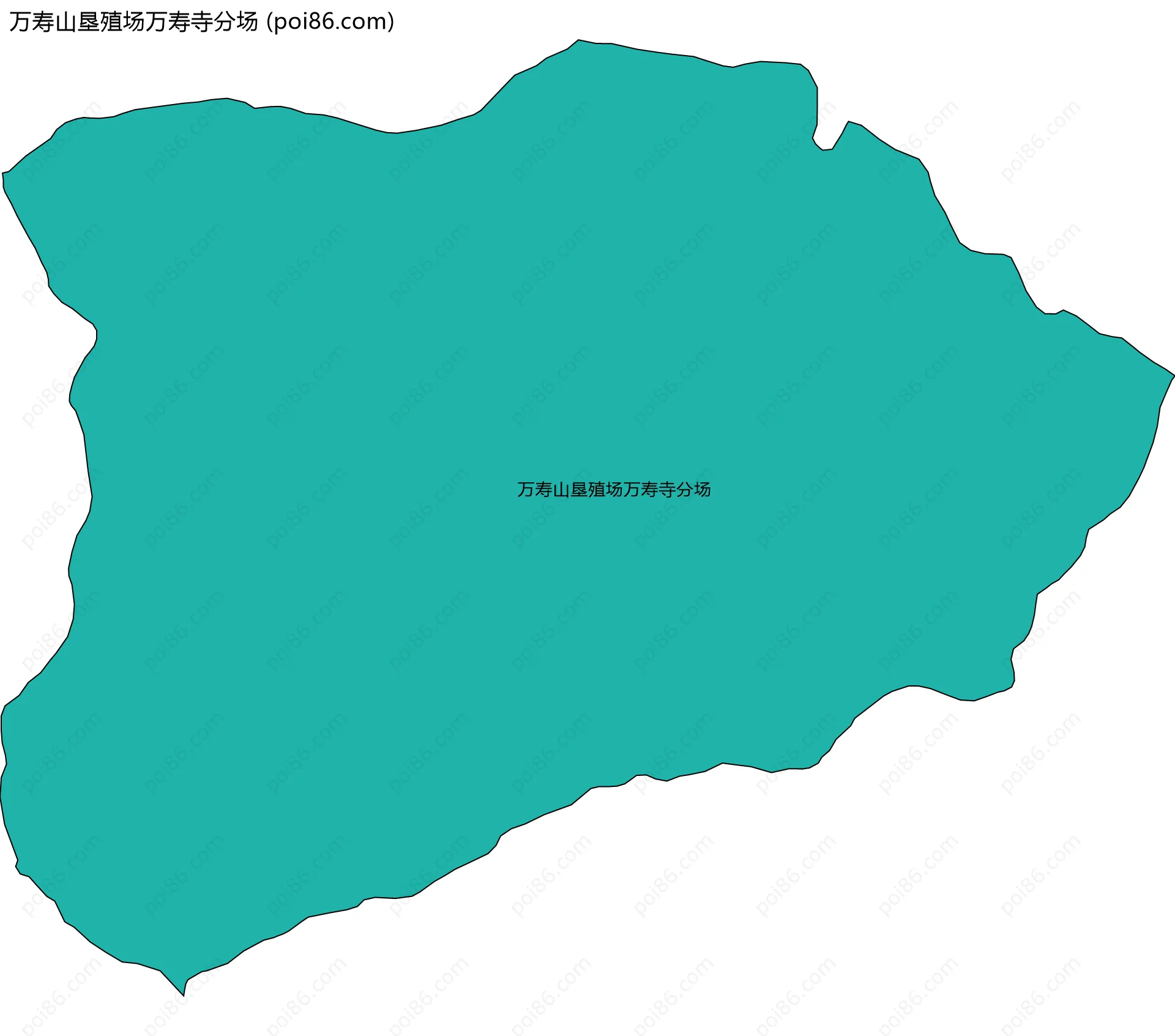 万寿山垦殖场万寿寺分场边界地图