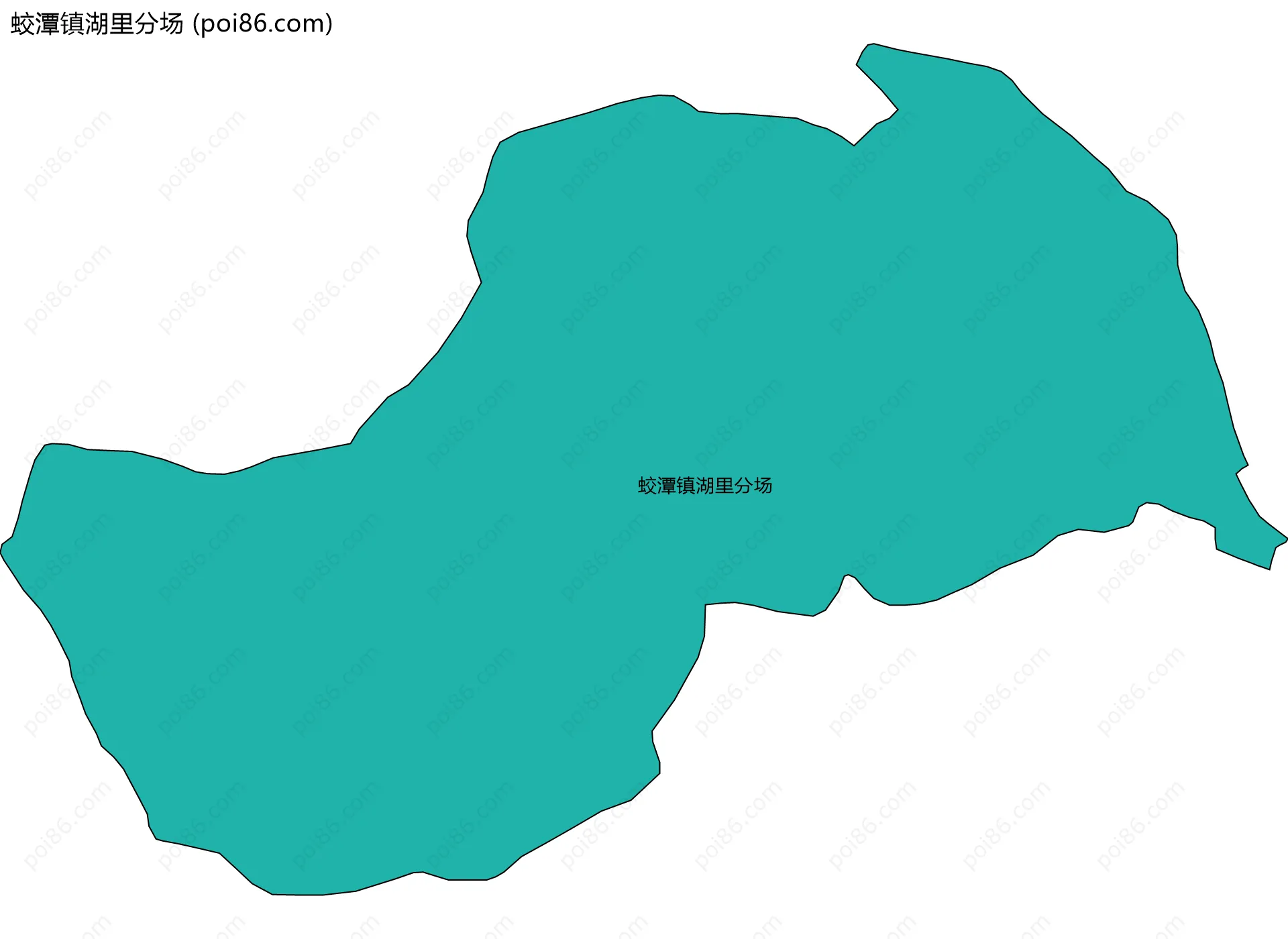 蛟潭镇湖里分场边界地图