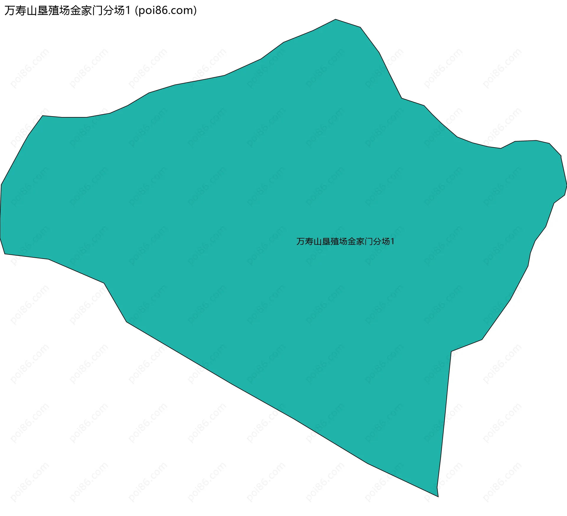 万寿山垦殖场金家门分场1边界地图