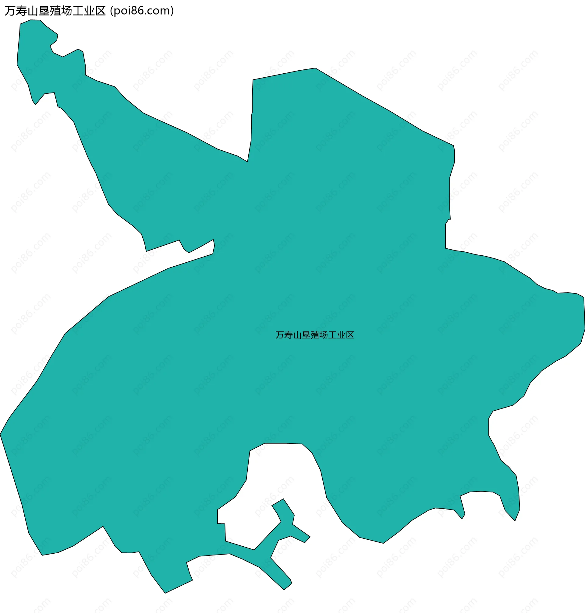 万寿山垦殖场工业区边界地图