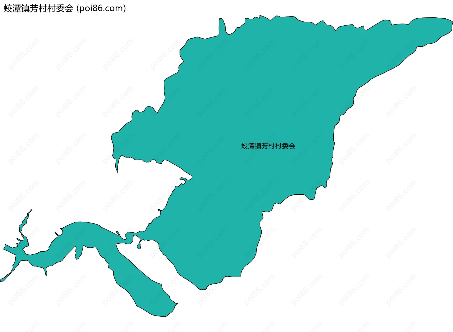 蛟潭镇芳村村委会边界地图