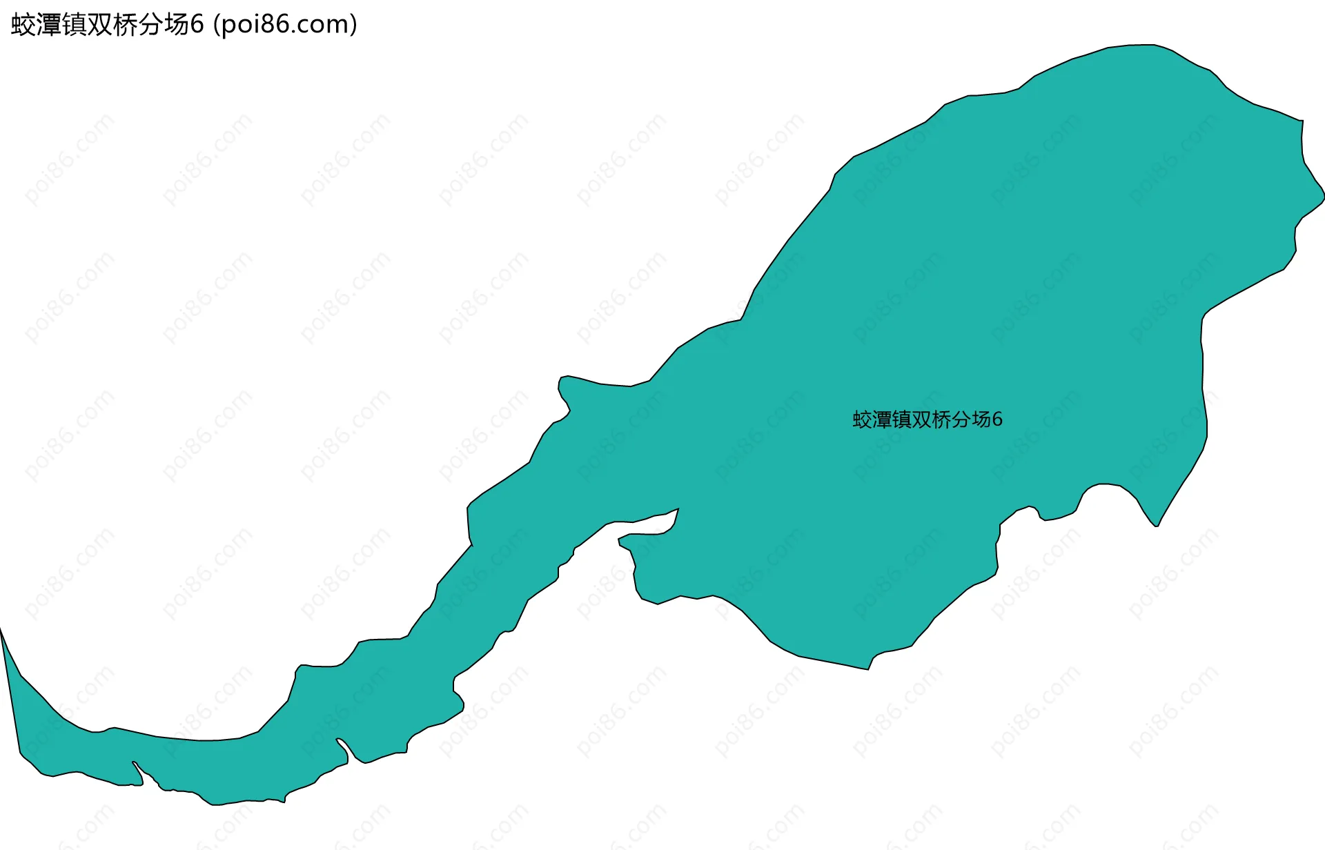 蛟潭镇双桥分场6边界地图