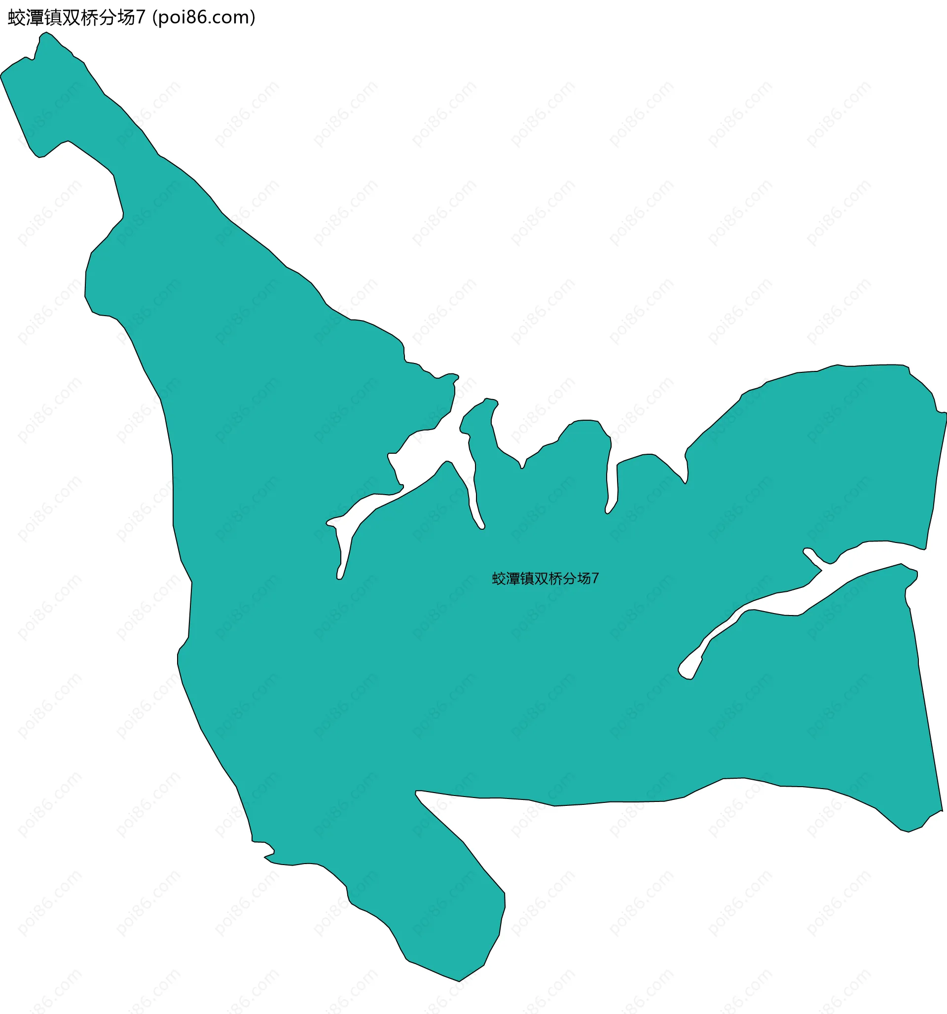 蛟潭镇双桥分场7边界地图