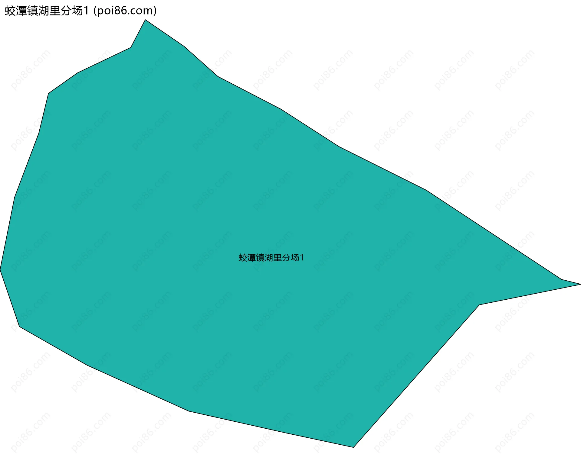 蛟潭镇湖里分场1边界地图