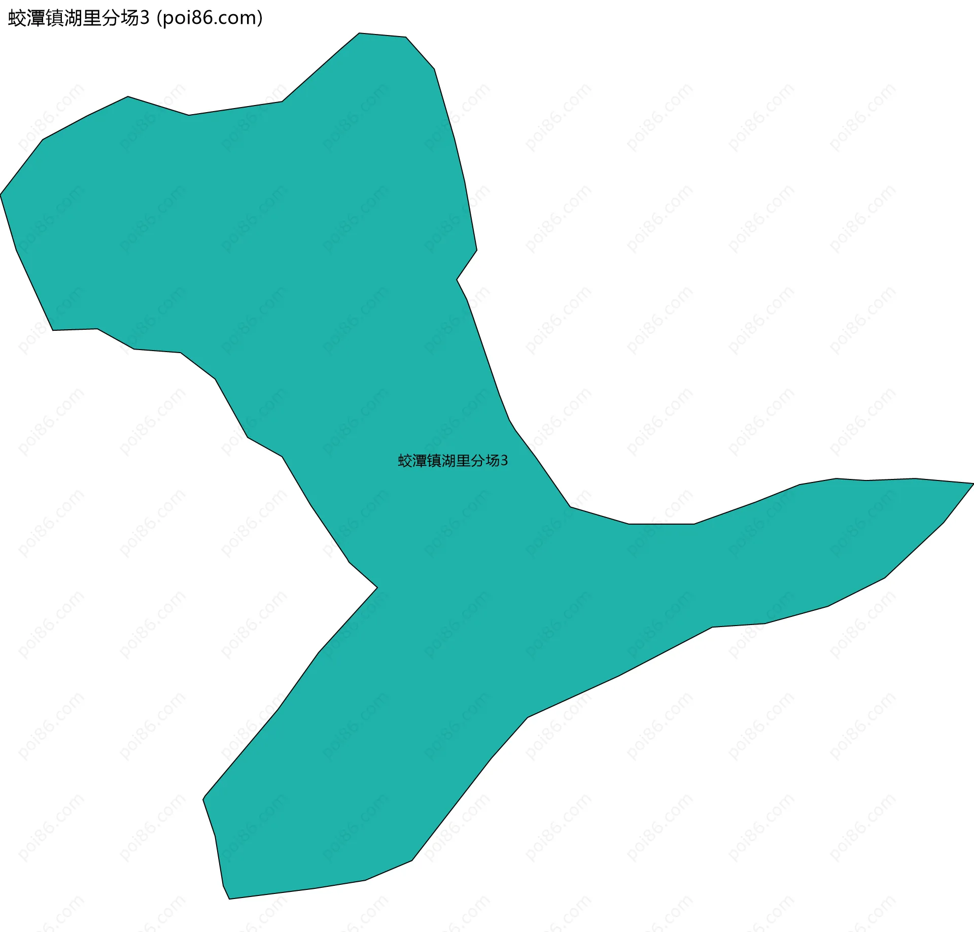 蛟潭镇湖里分场3边界地图