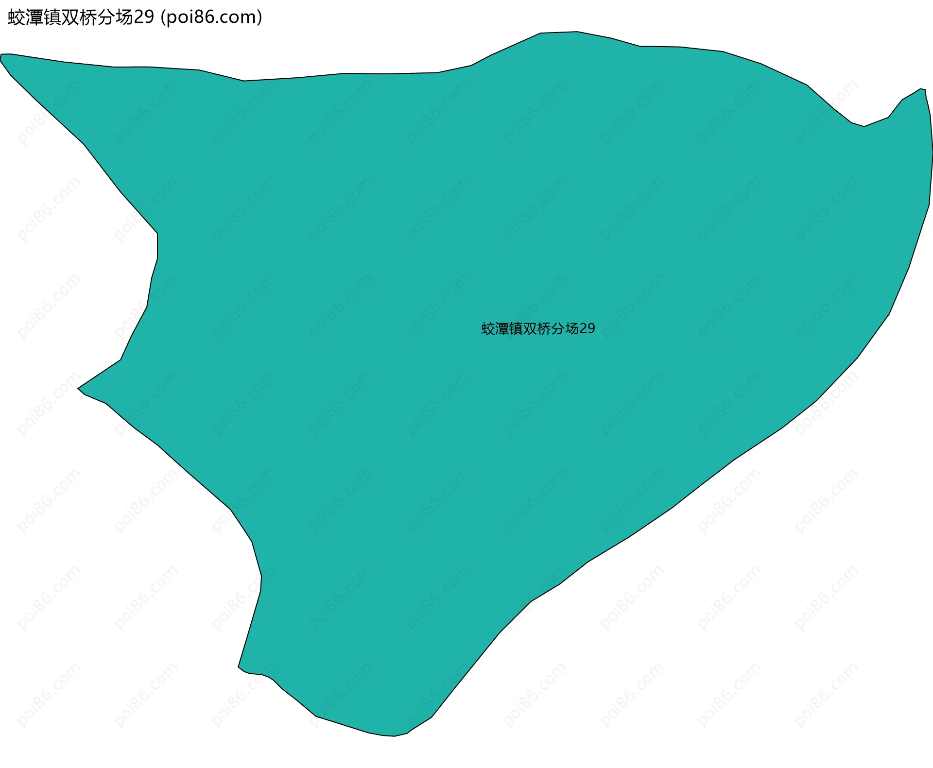 蛟潭镇双桥分场29边界地图