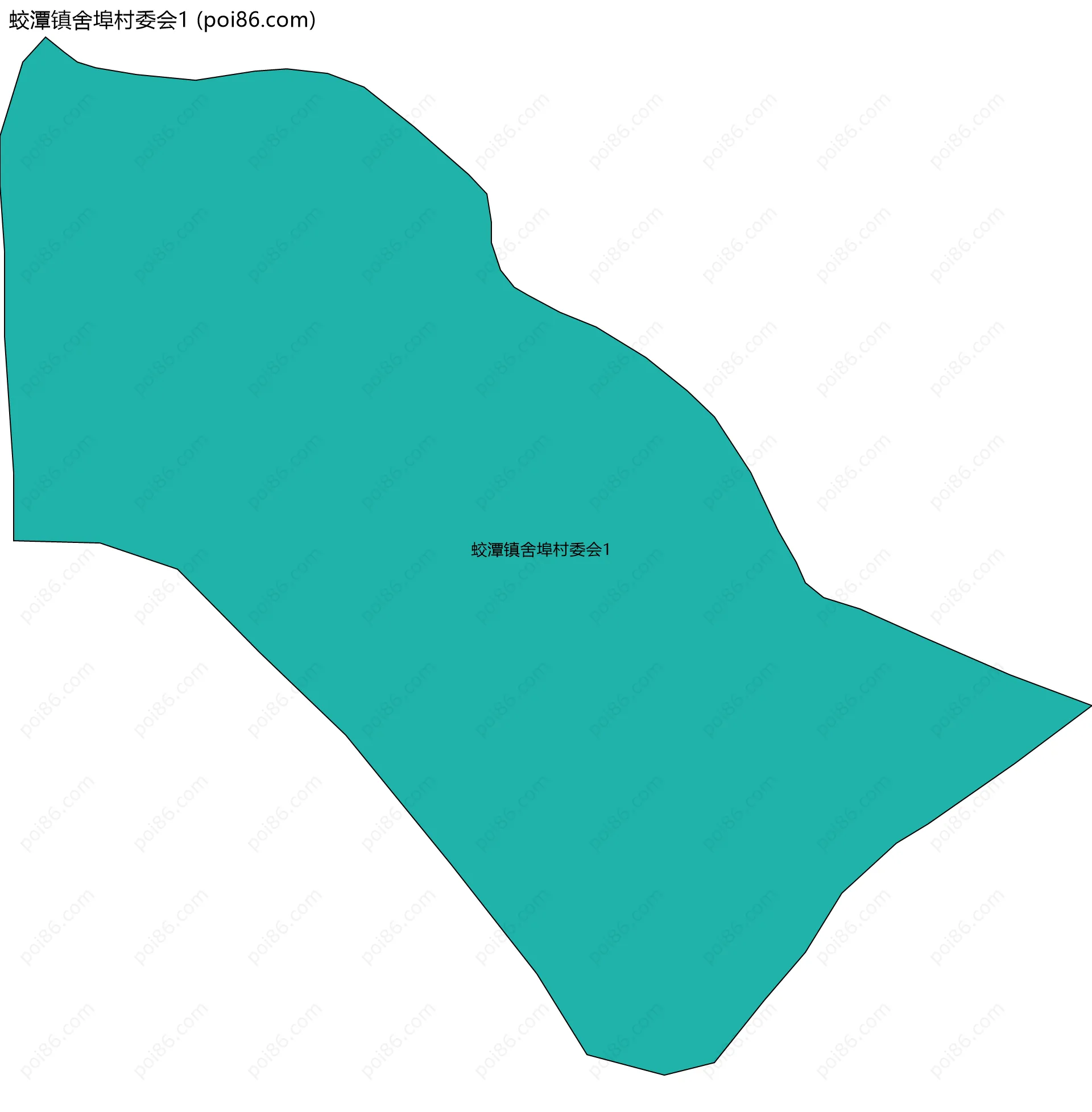 蛟潭镇舍埠村委会1边界地图