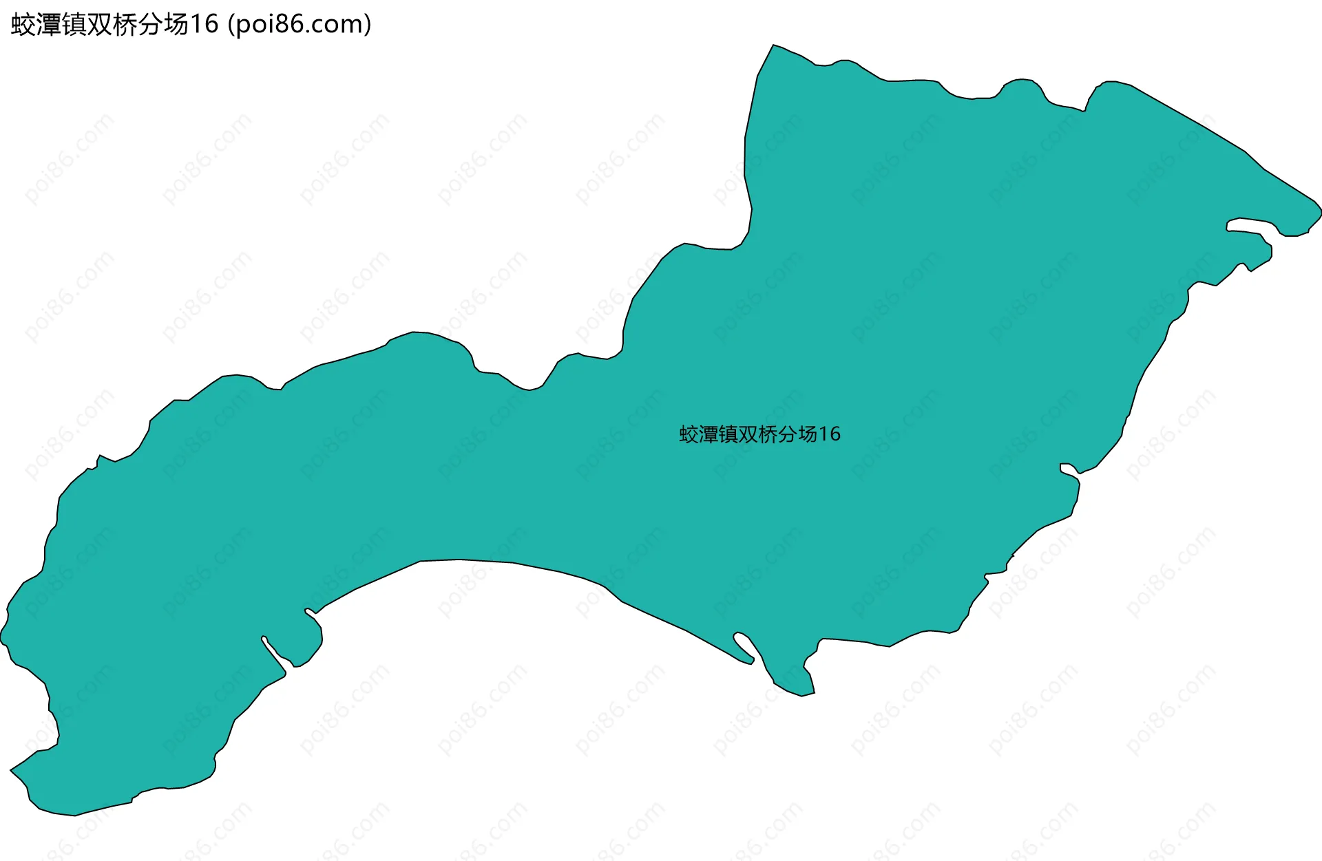 蛟潭镇双桥分场16边界地图