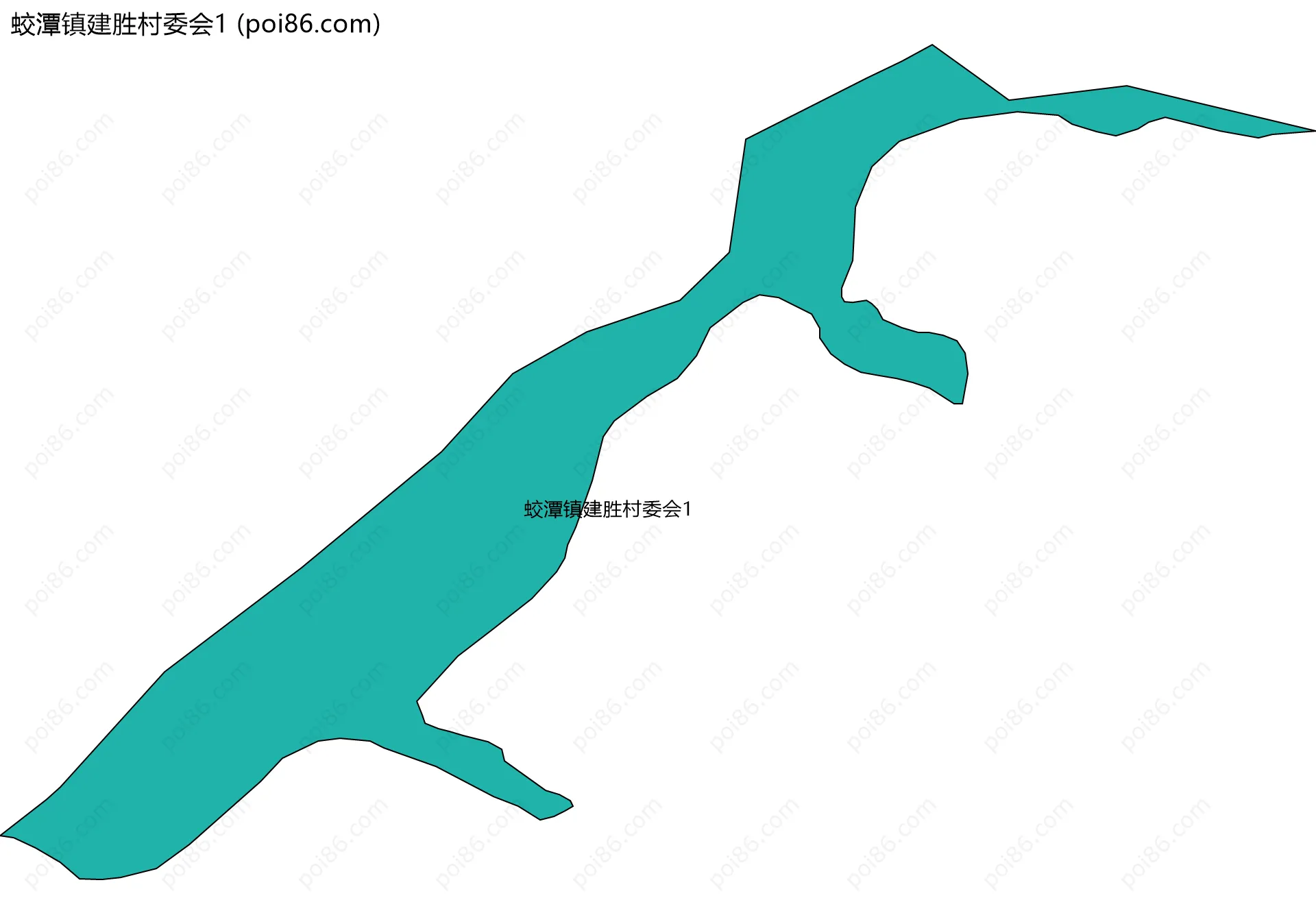 蛟潭镇建胜村委会1边界地图