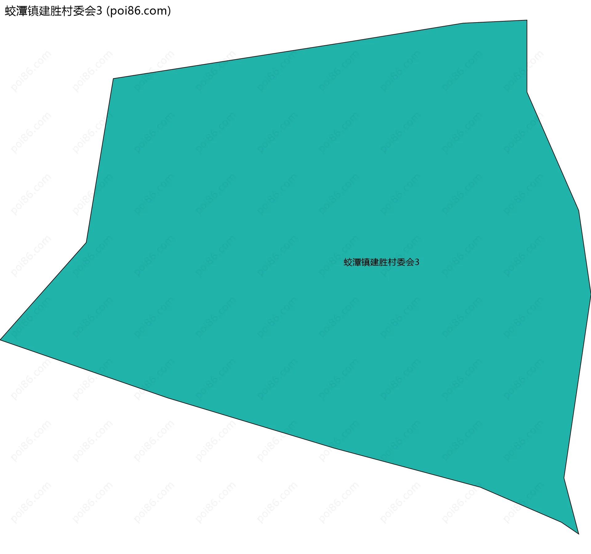 蛟潭镇建胜村委会3边界地图