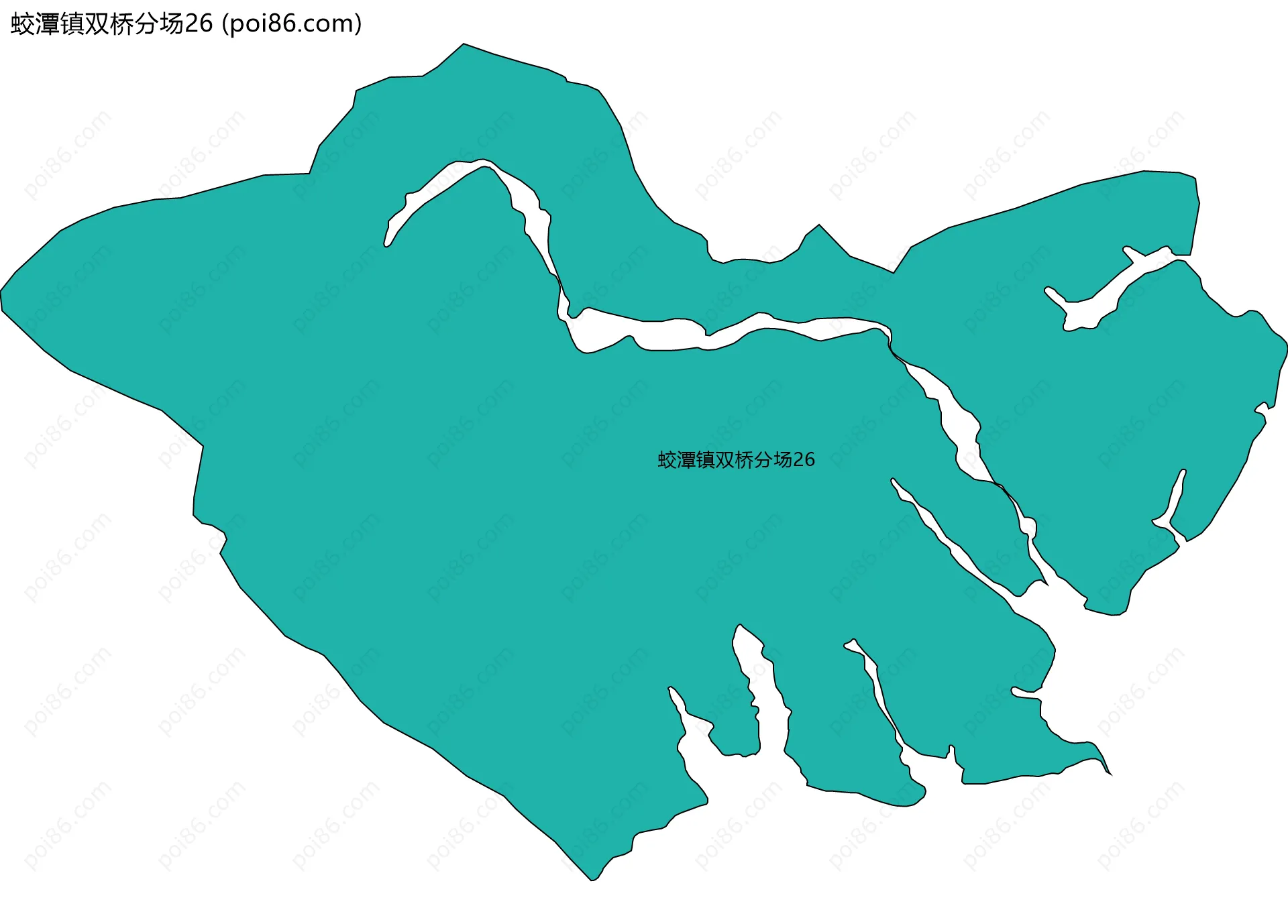 蛟潭镇双桥分场26边界地图