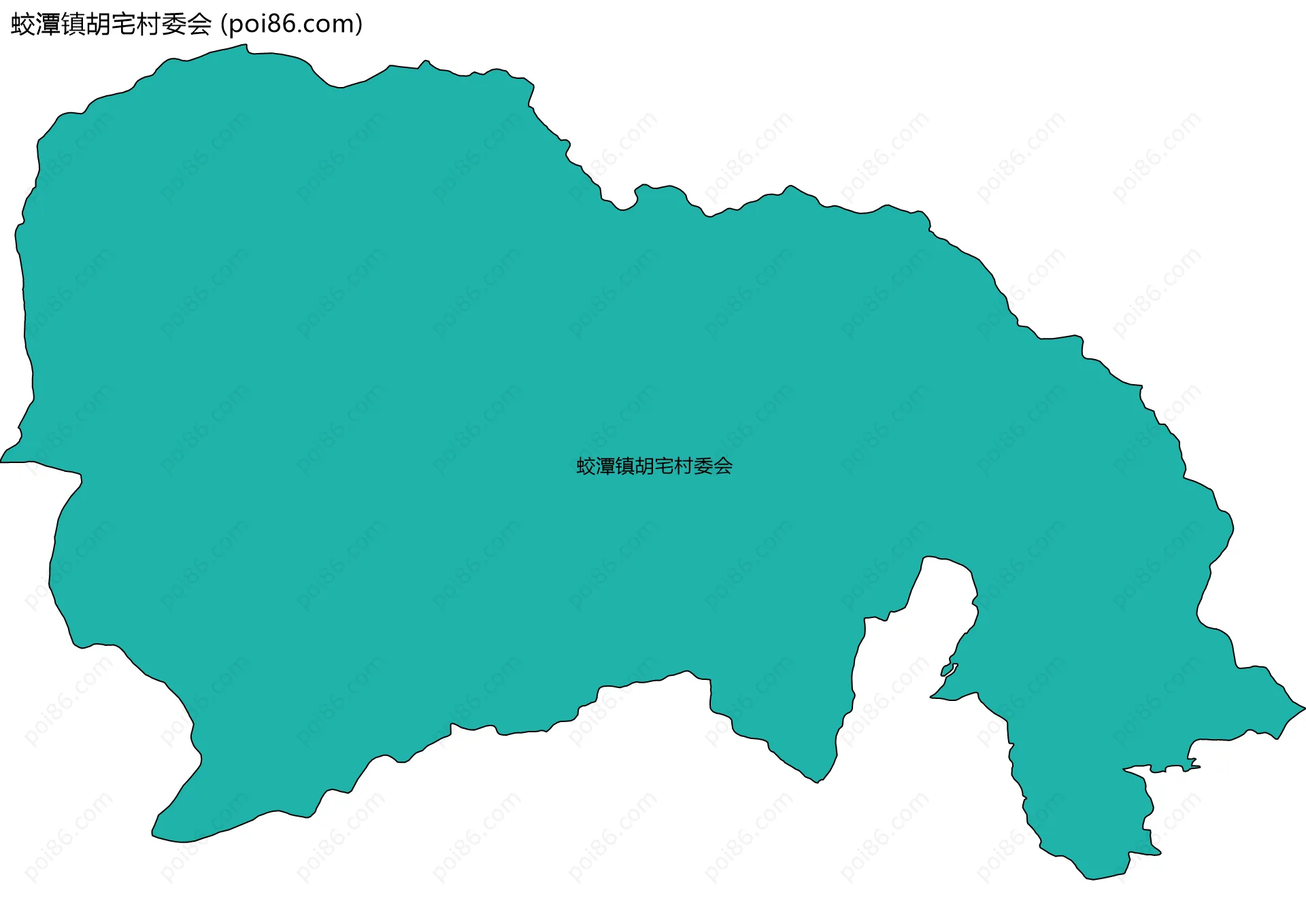 蛟潭镇胡宅村委会边界地图