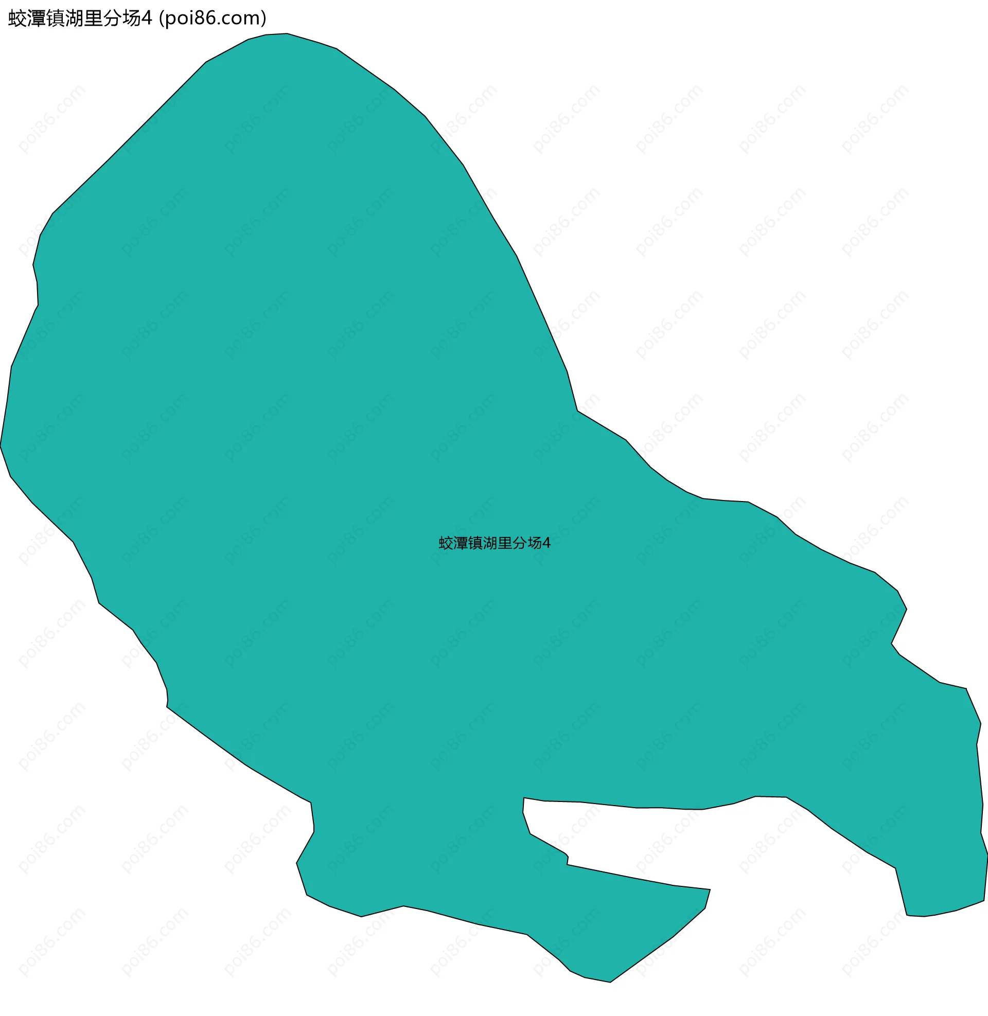 蛟潭镇湖里分场4边界地图