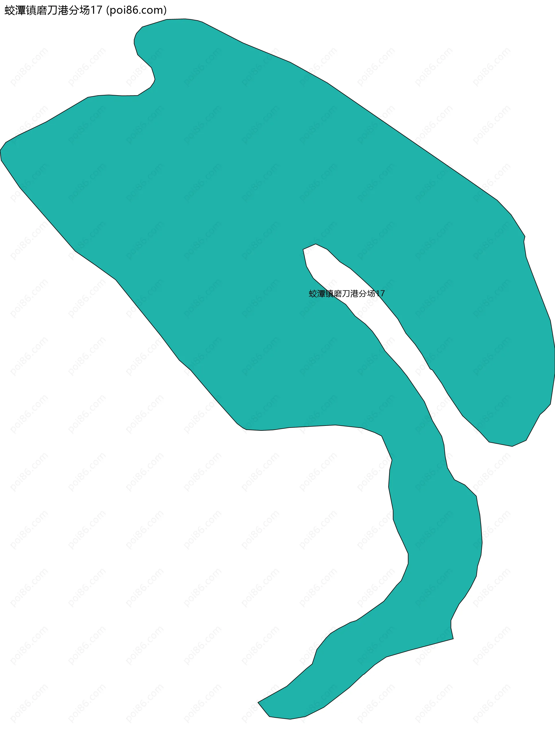 蛟潭镇磨刀港分场17边界地图