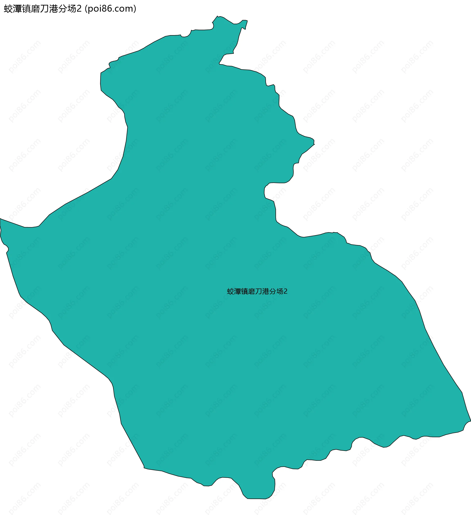 蛟潭镇磨刀港分场2边界地图