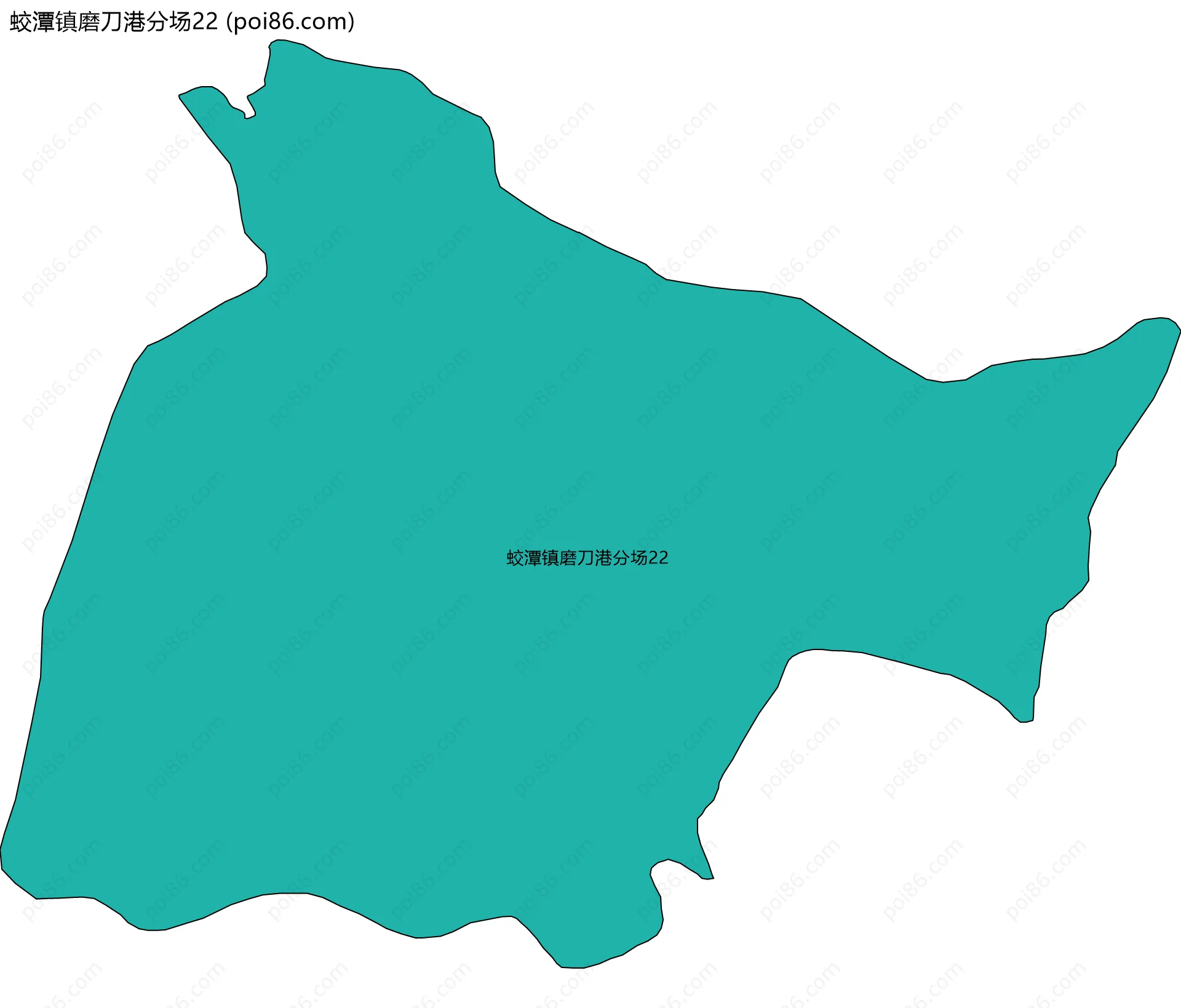 蛟潭镇磨刀港分场22边界地图