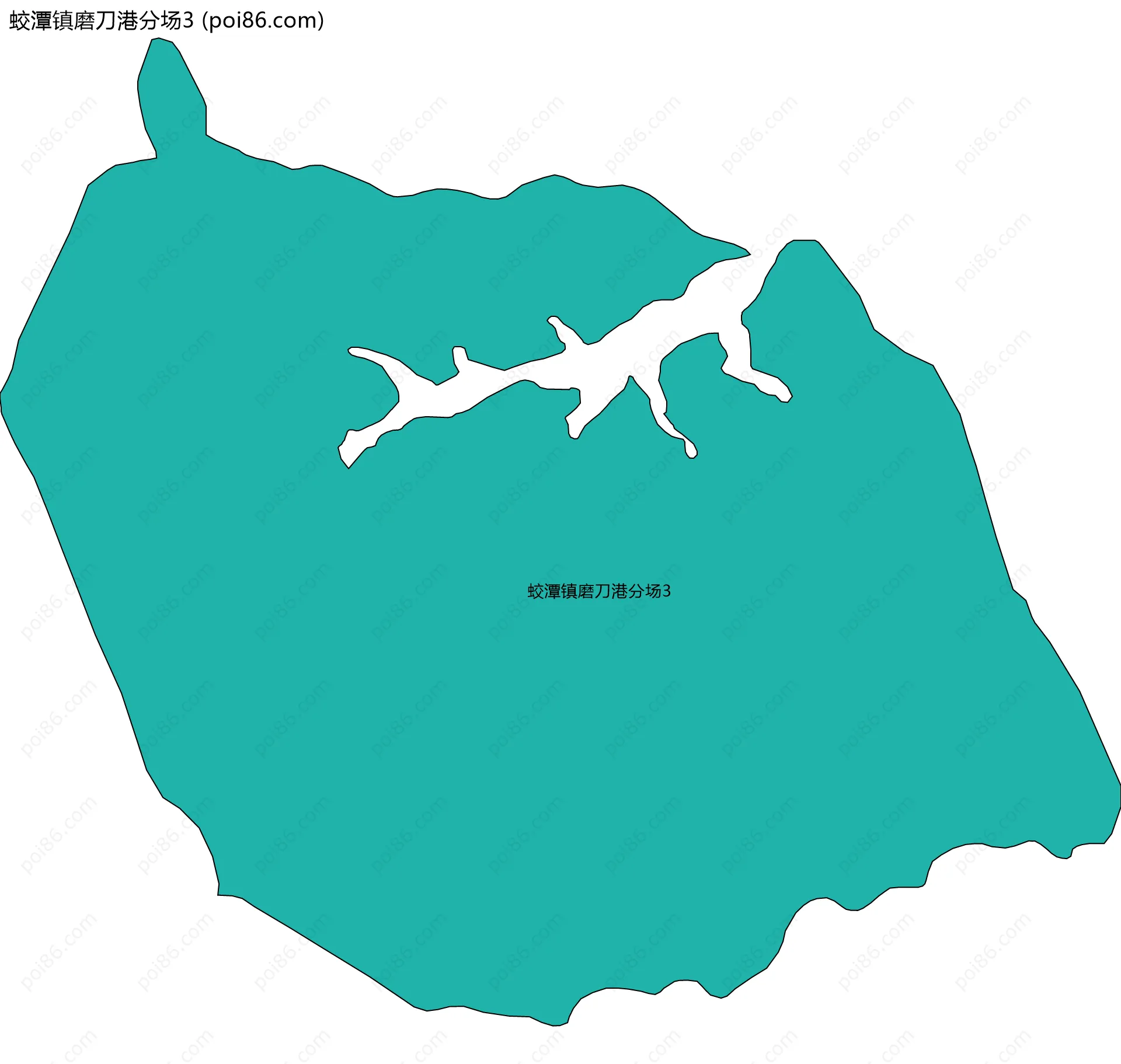 蛟潭镇磨刀港分场3边界地图