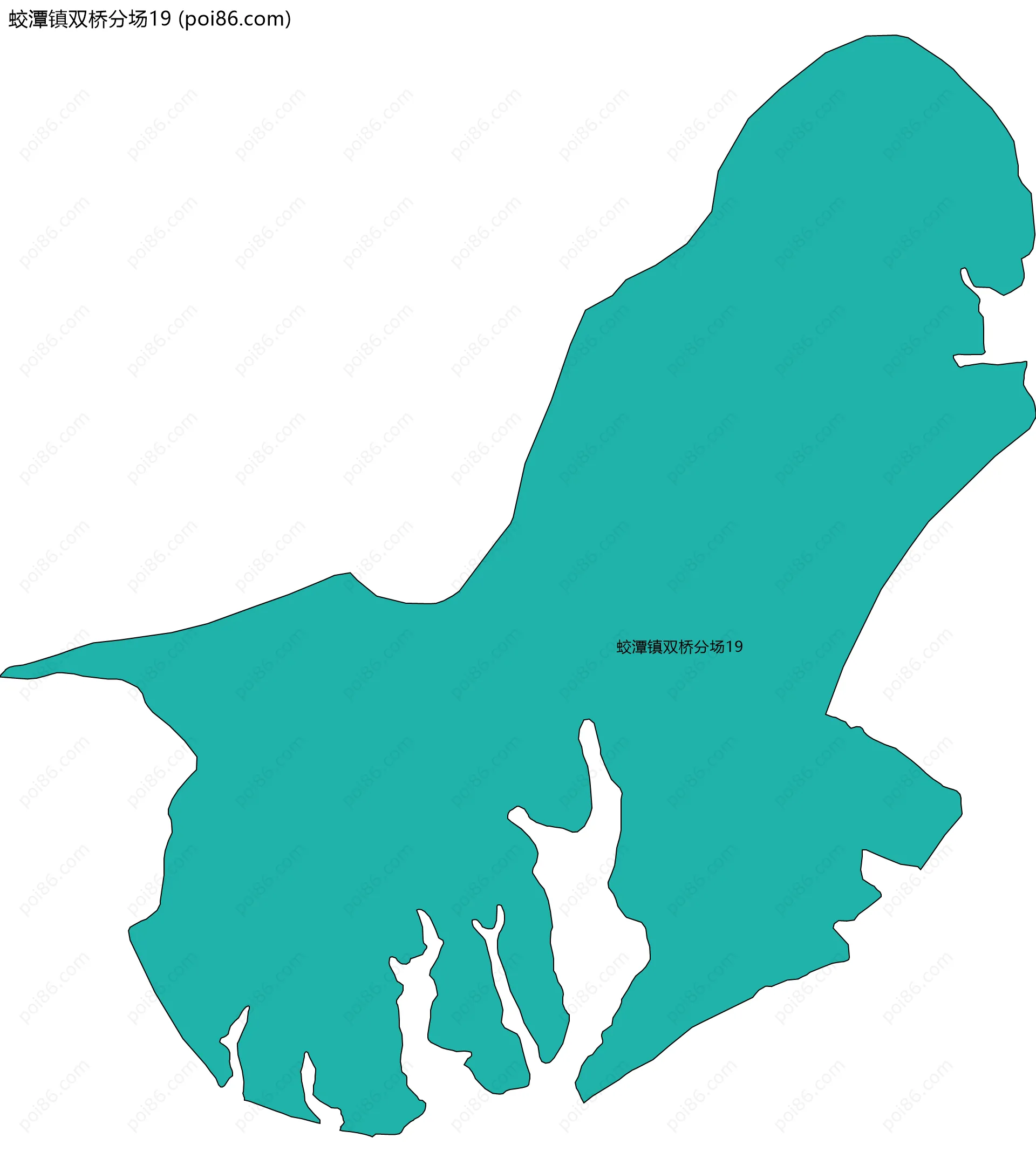 蛟潭镇双桥分场19边界地图