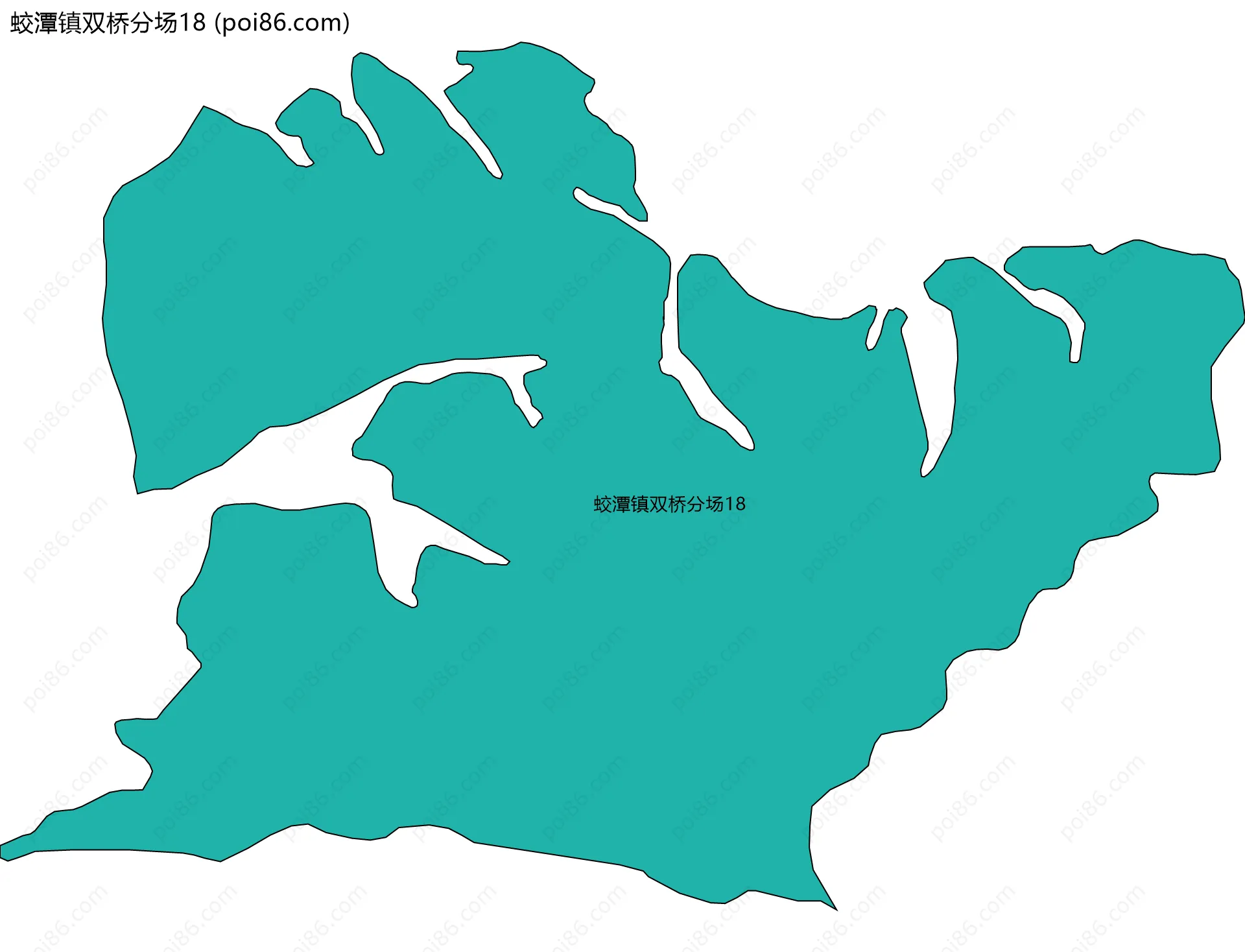 蛟潭镇双桥分场18边界地图