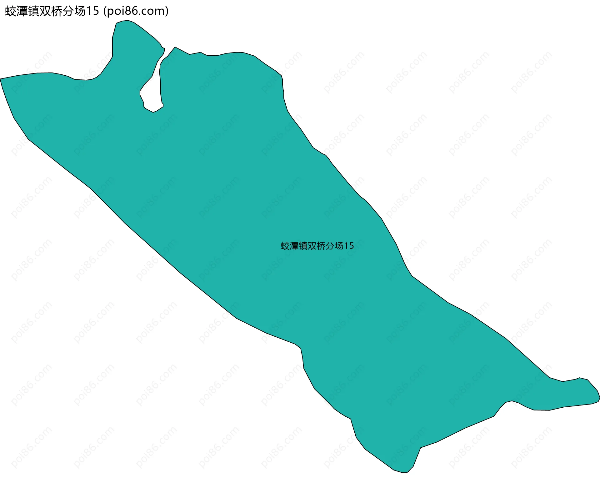 蛟潭镇双桥分场15边界地图