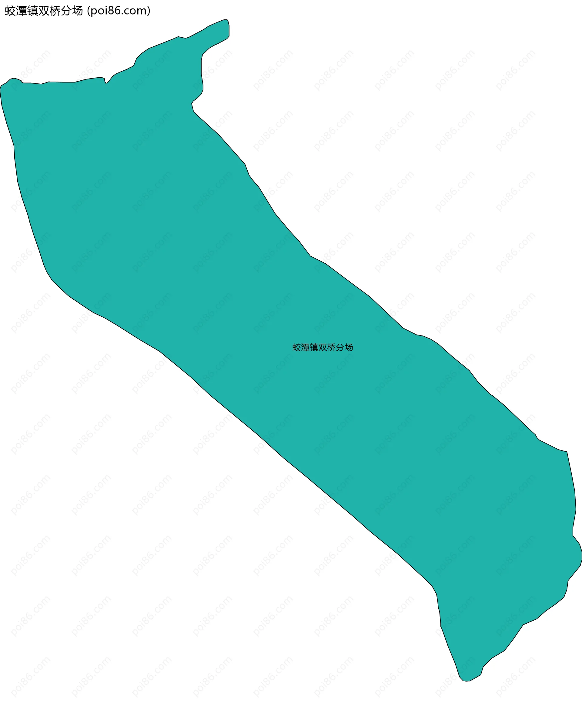 蛟潭镇双桥分场边界地图