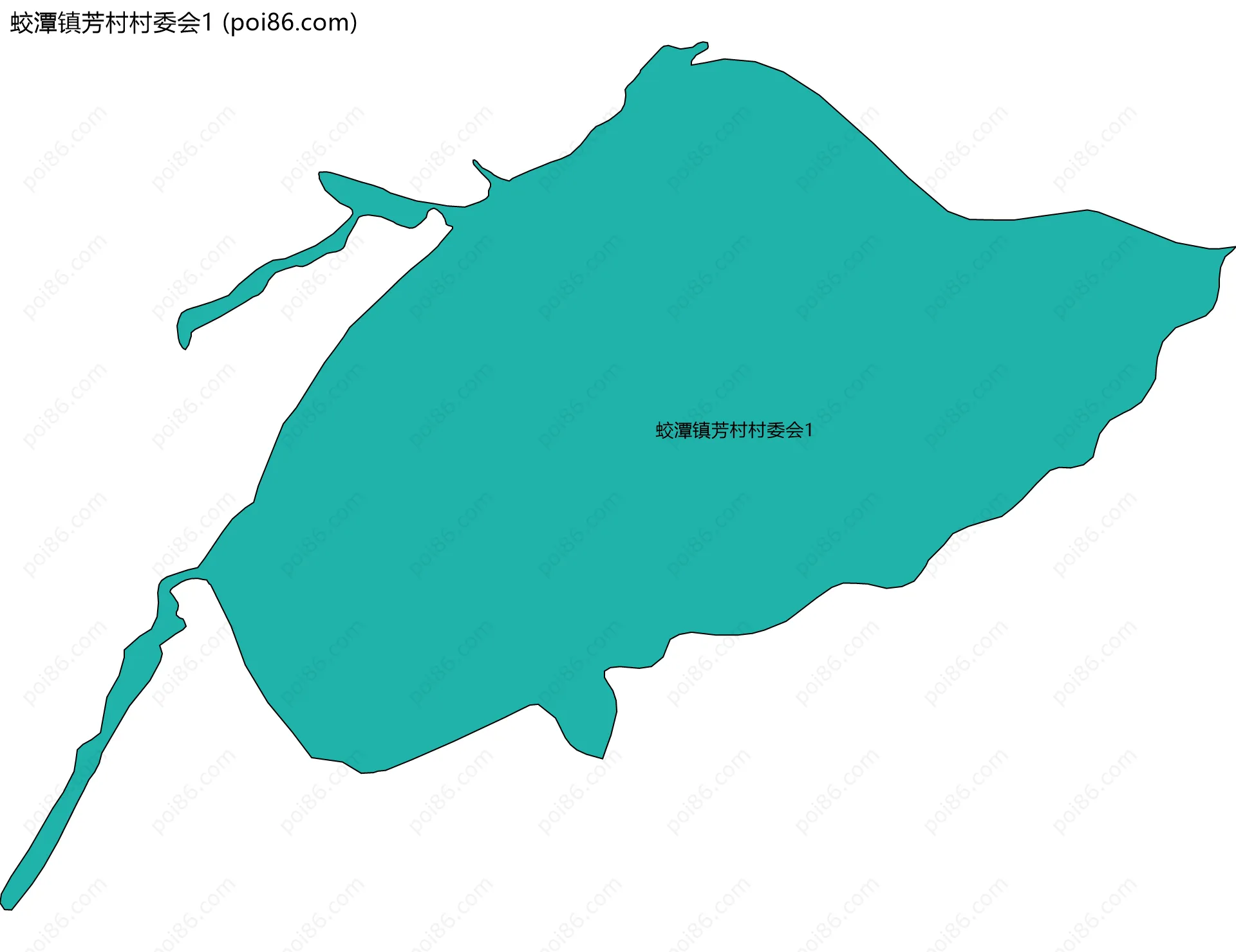 蛟潭镇芳村村委会1边界地图